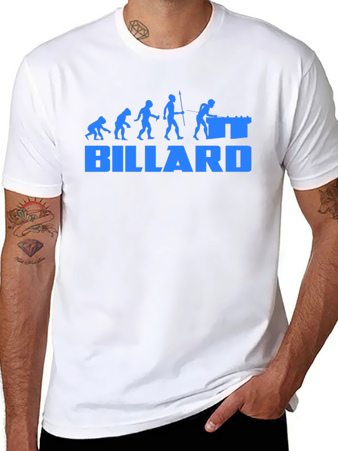 Billiard Evolution T-Shirt - Fun Geeky Tee