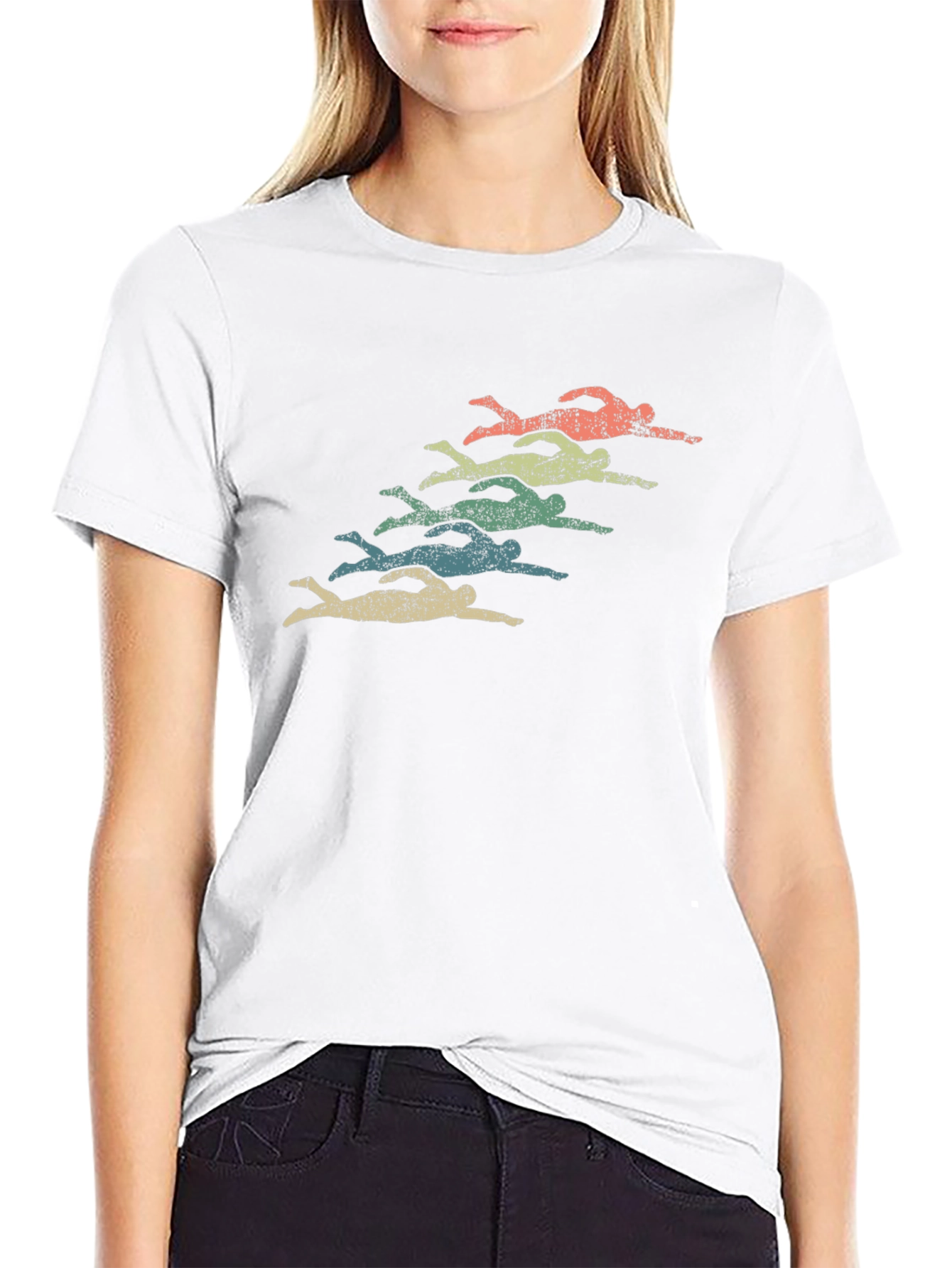 Retro Swimmer Graphic Tee