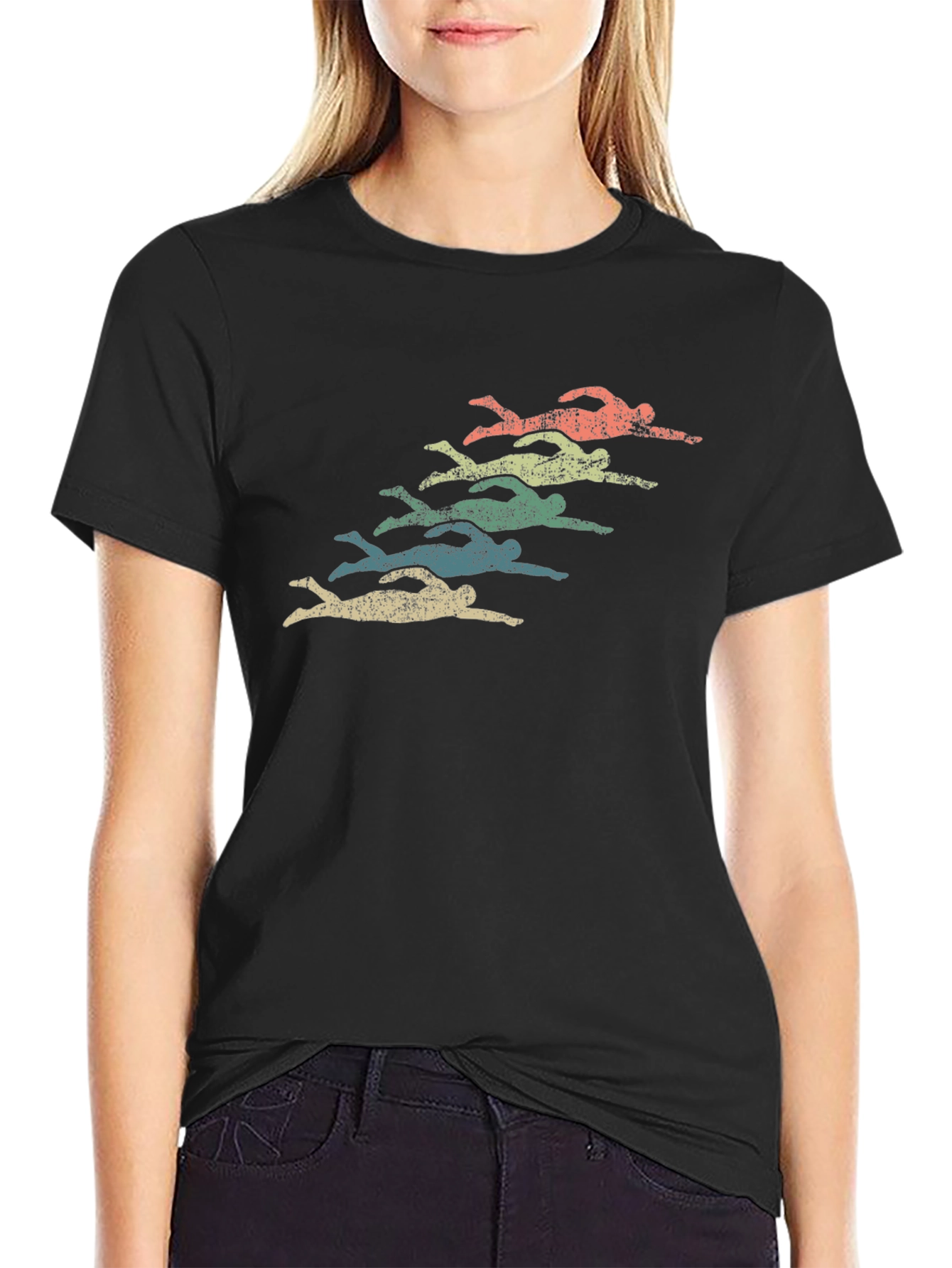 Retro Swimmer Graphic Tee