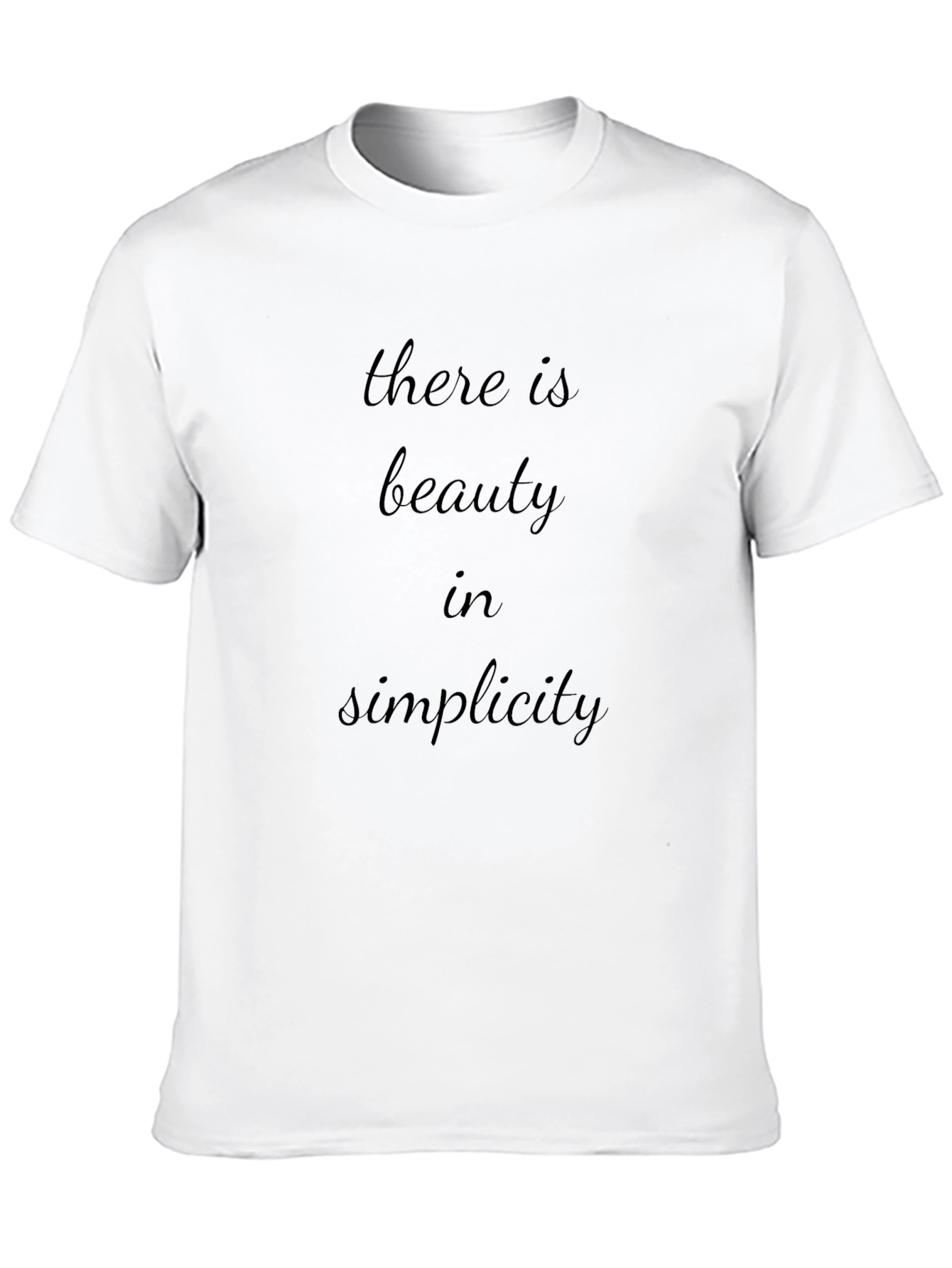Beauty in Simplicity Black Graphic Tee