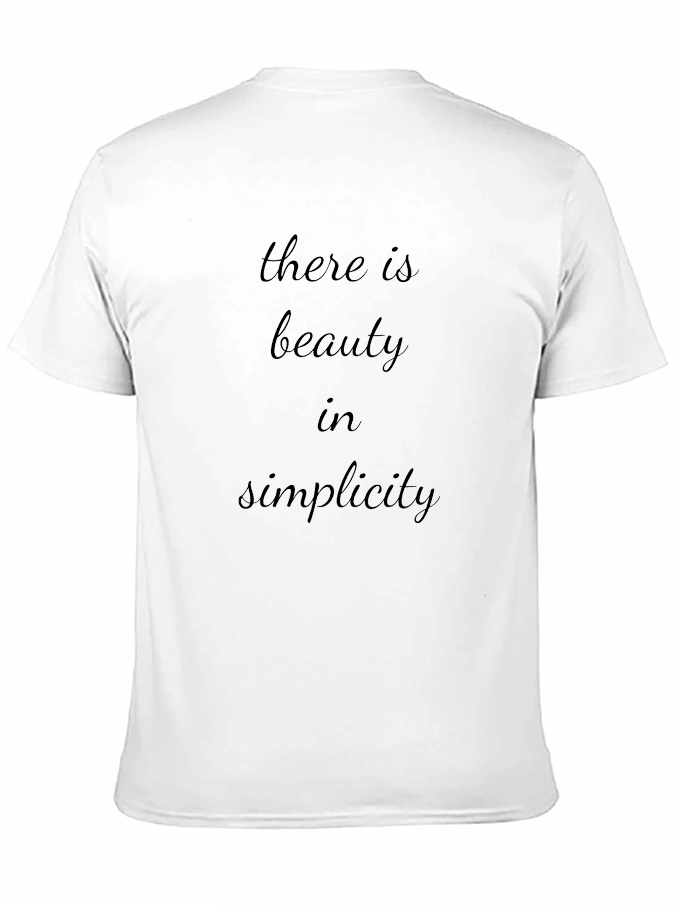 Beauty in Simplicity Black Graphic Tee