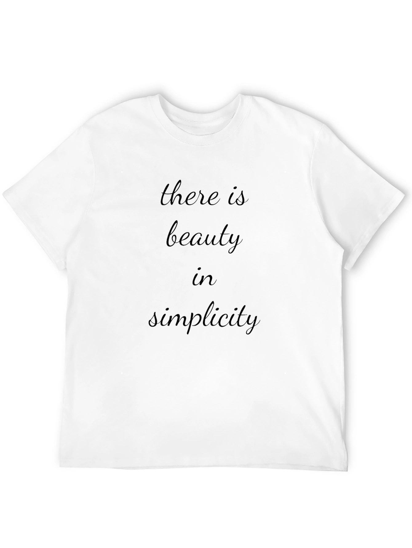 Beauty in Simplicity Black Graphic Tee