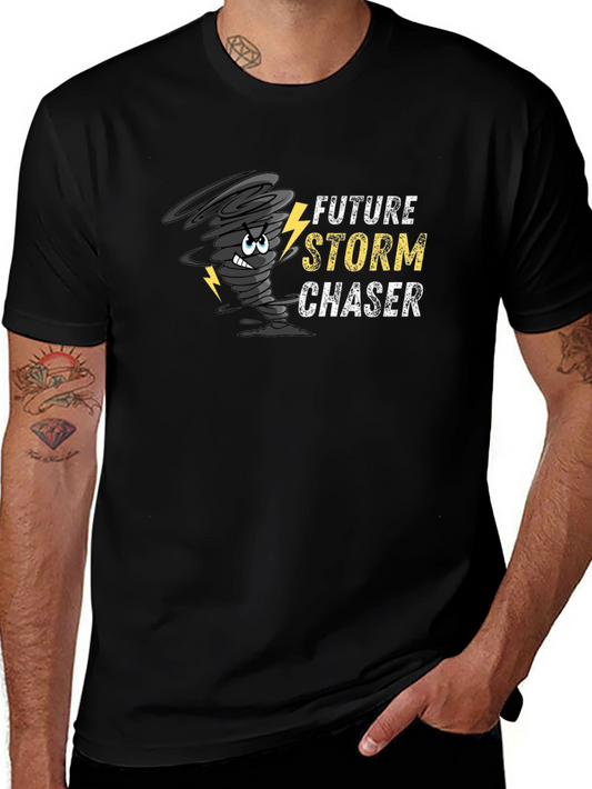 Future Storm Chaser Graphic Tee - Black Cotton