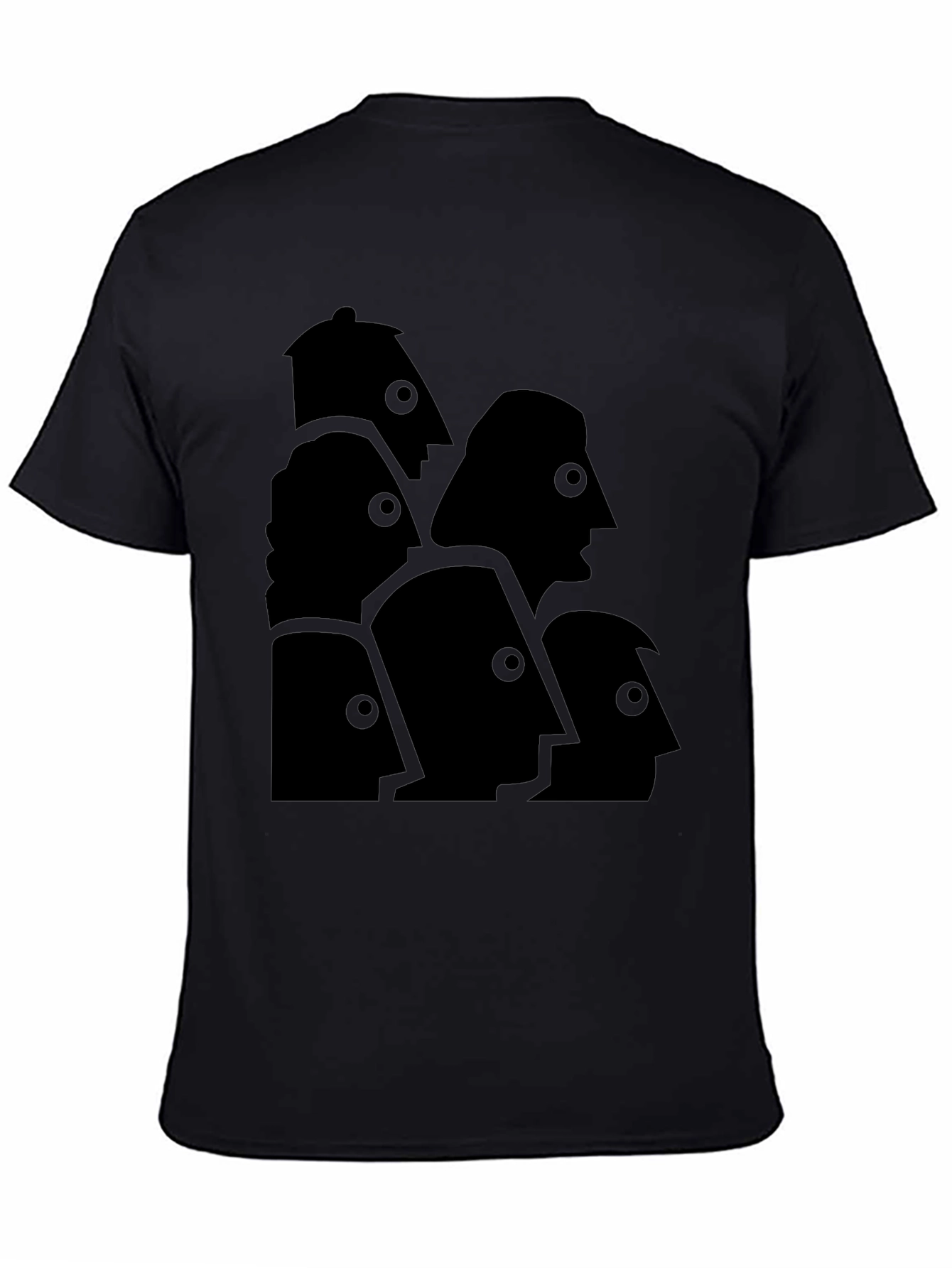 Abstract Faces Graphic Tee - Modern Art T-Shirt