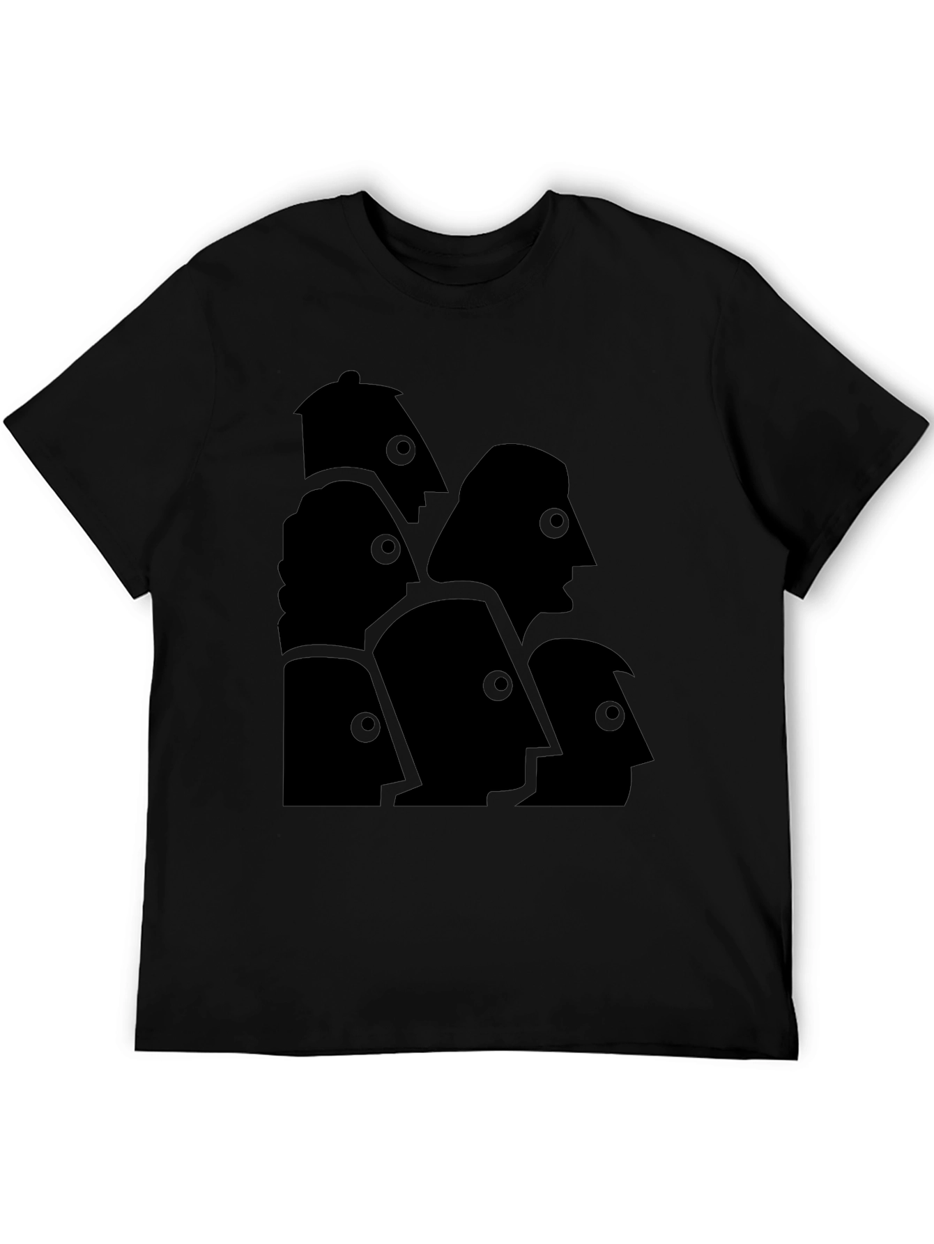 Abstract Faces Graphic Tee - Modern Art T-Shirt