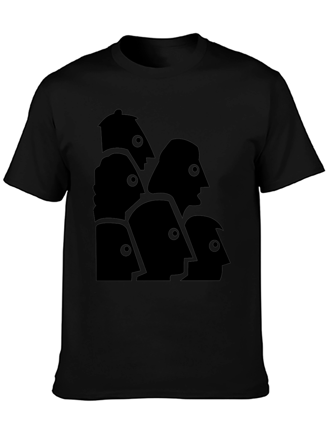 Abstract Faces Graphic Tee - Modern Art T-Shirt