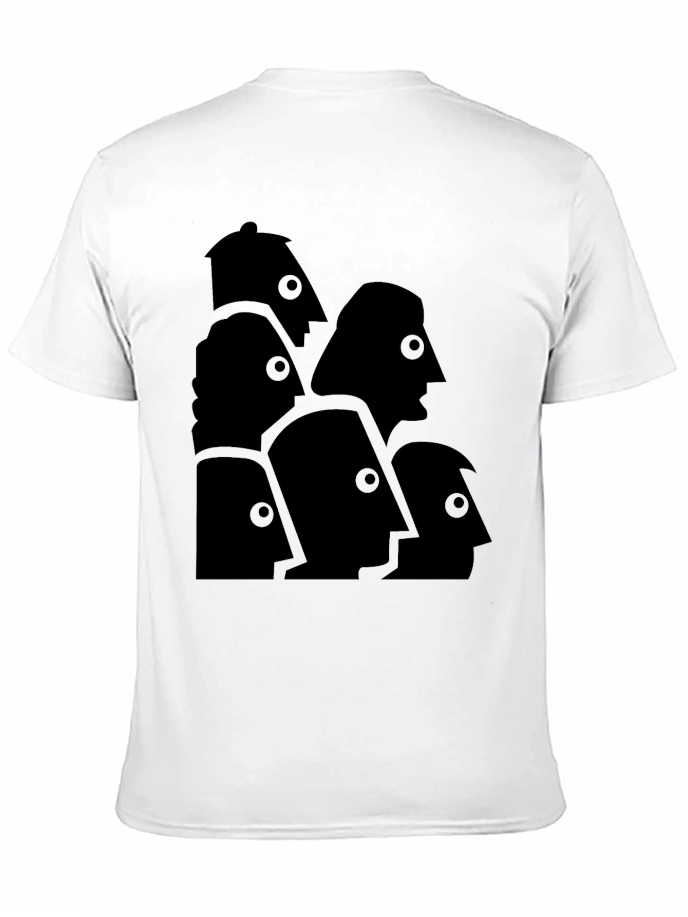 Abstract Faces Graphic Tee - Modern Art T-Shirt