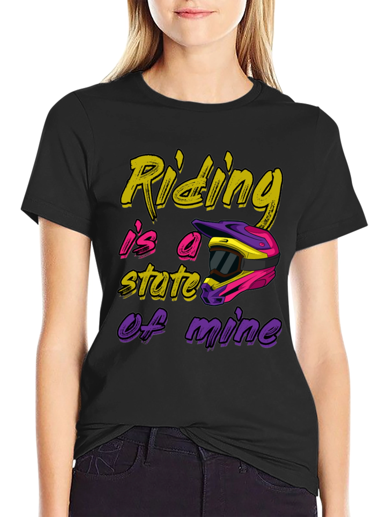 Riding is a State of Mind Black T-Shirt