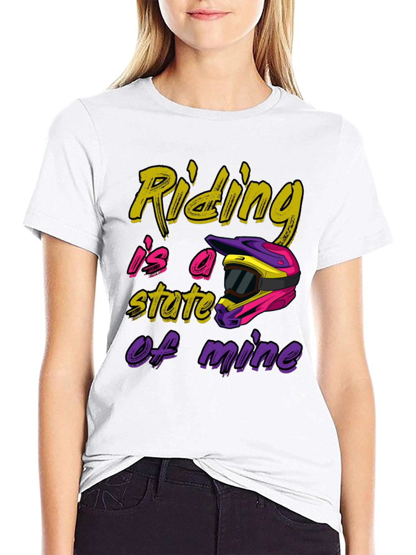 Riding is a State of Mind Black T-Shirt