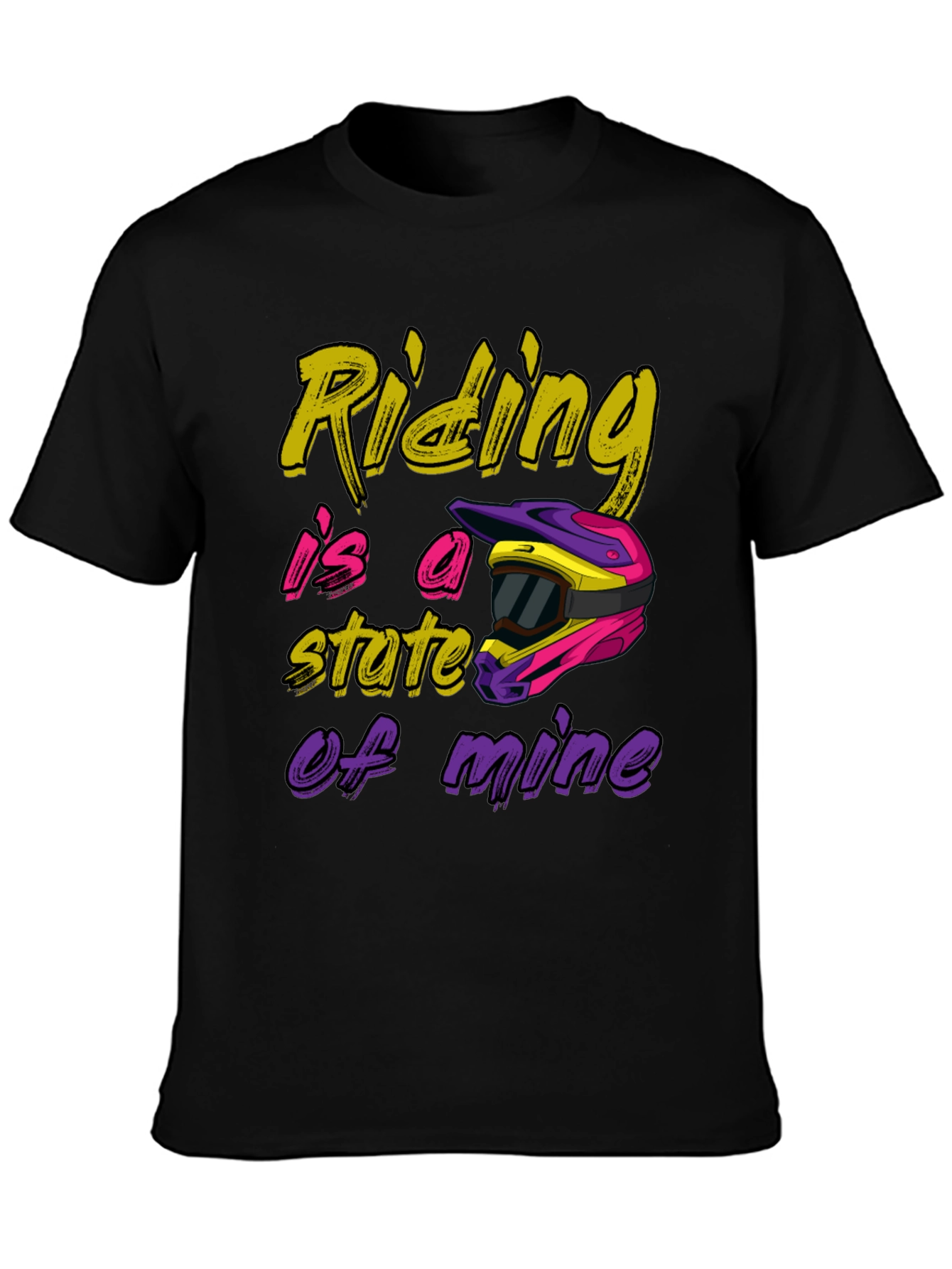 Riding is a State of Mind Black T-Shirt