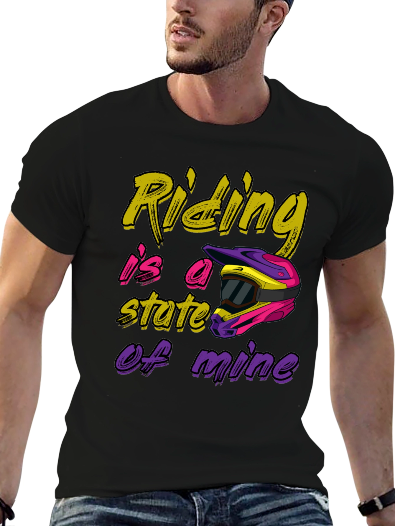 Riding is a State of Mind Black T-Shirt
