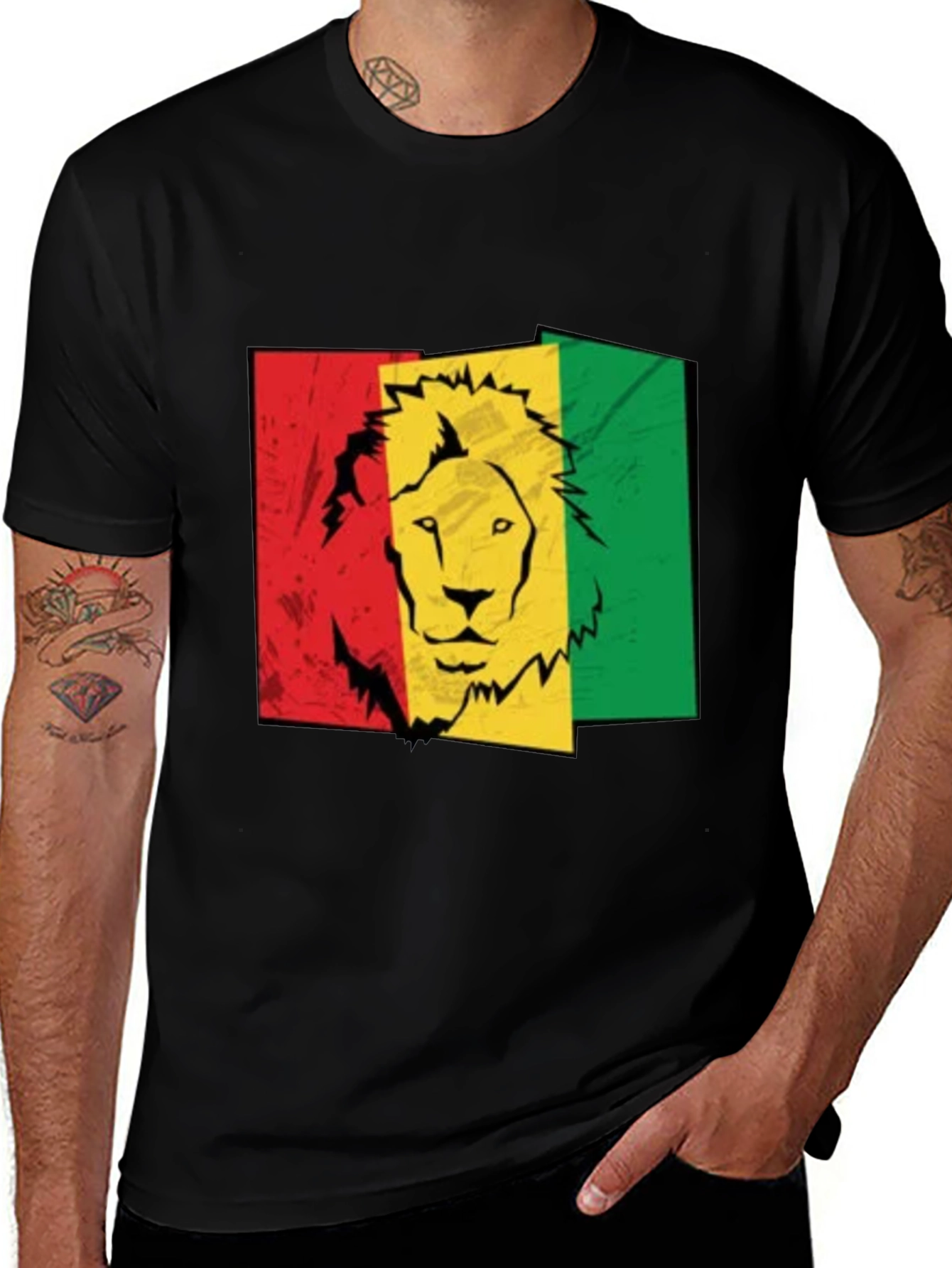 Rasta Lion Graphic Tee - Reggae Style
