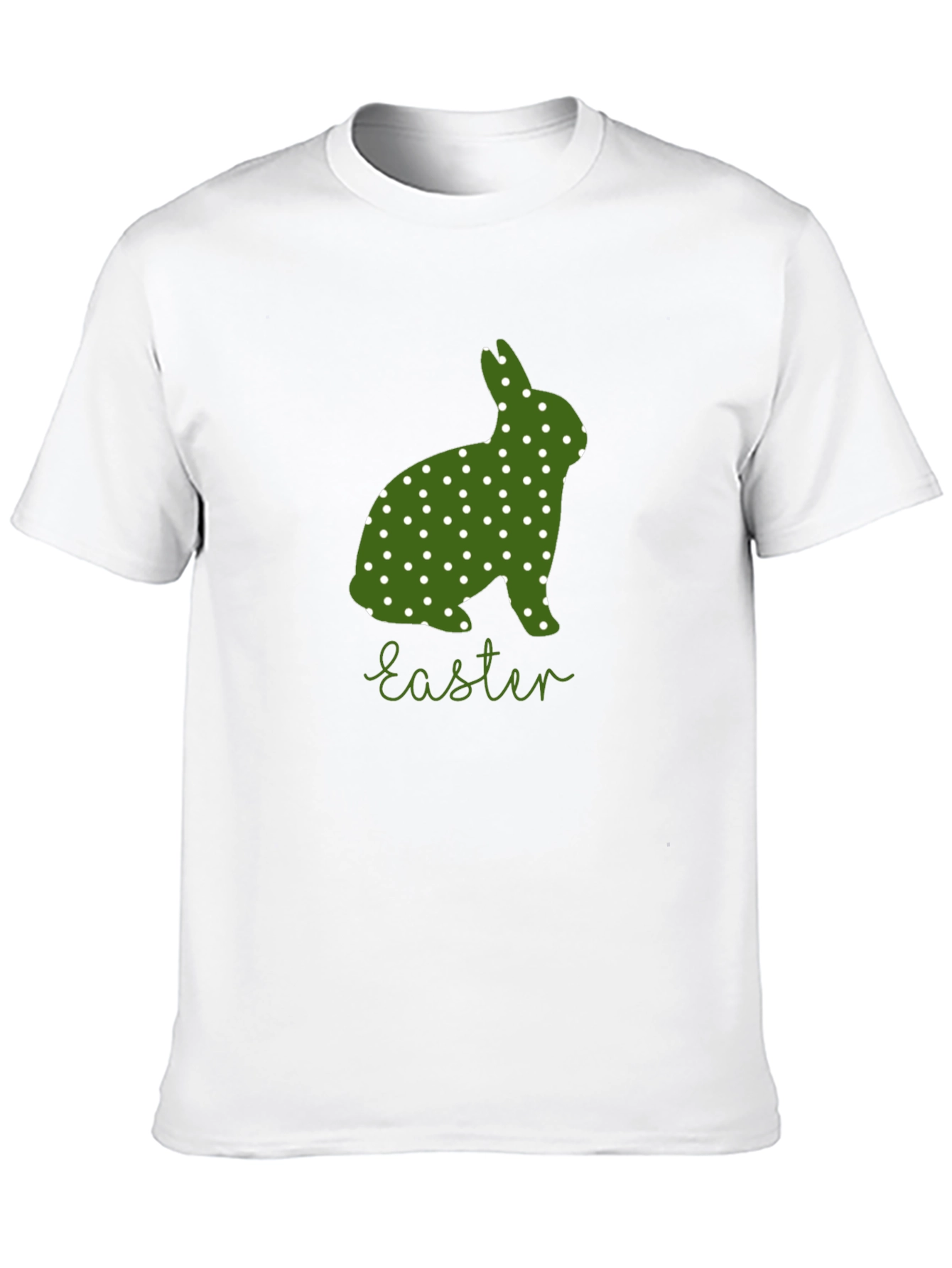 Easter Bunny Polka Dot T-Shirt - Cute Holiday Tee