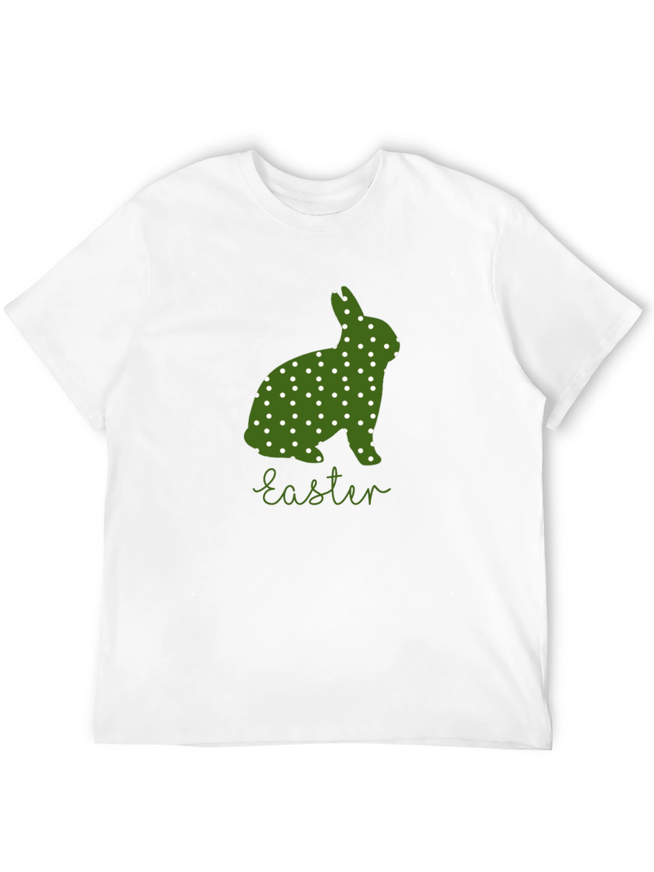 Easter Bunny Polka Dot T-Shirt - Cute Holiday Tee