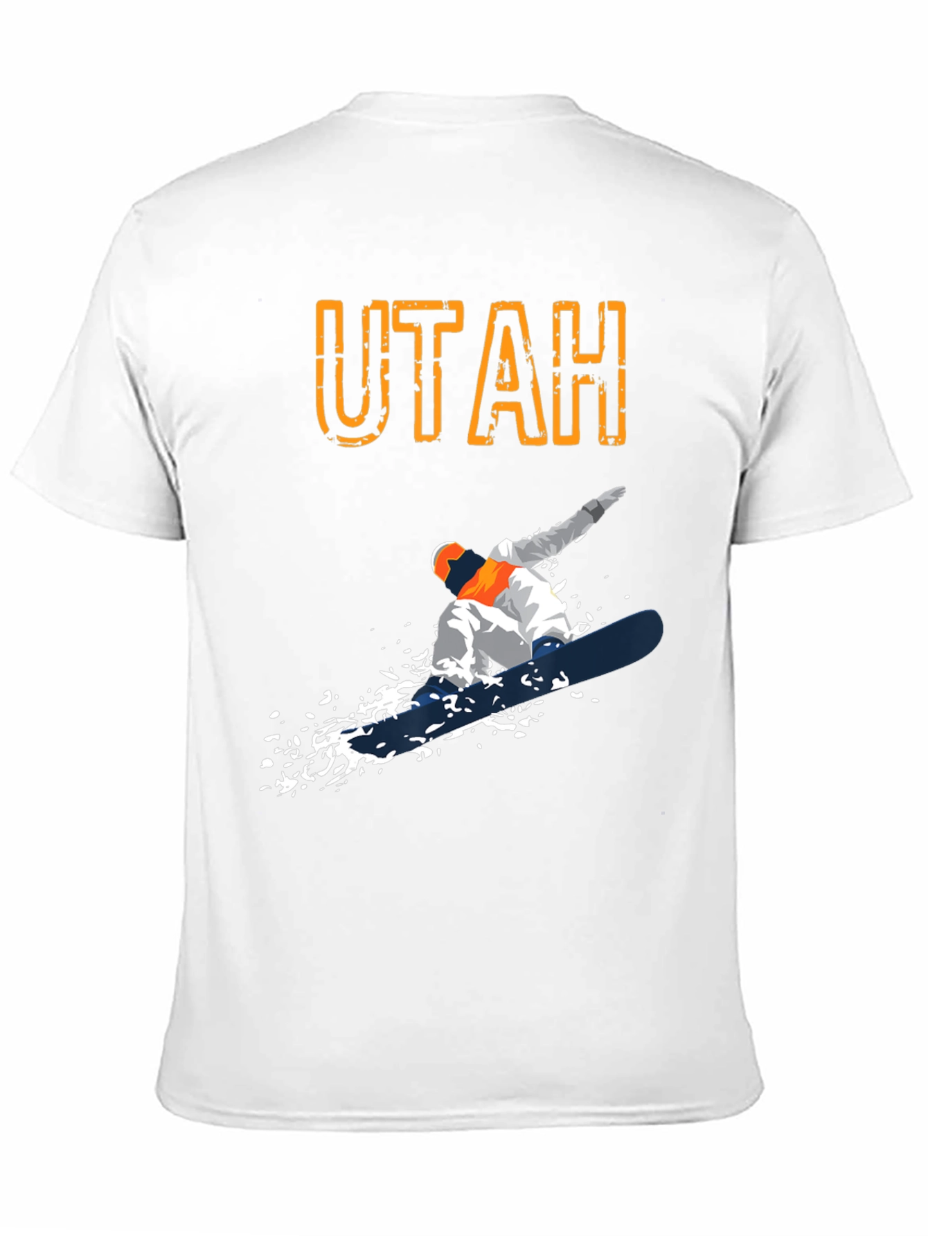 Utah Snowboarder Graphic T-Shirt - Black