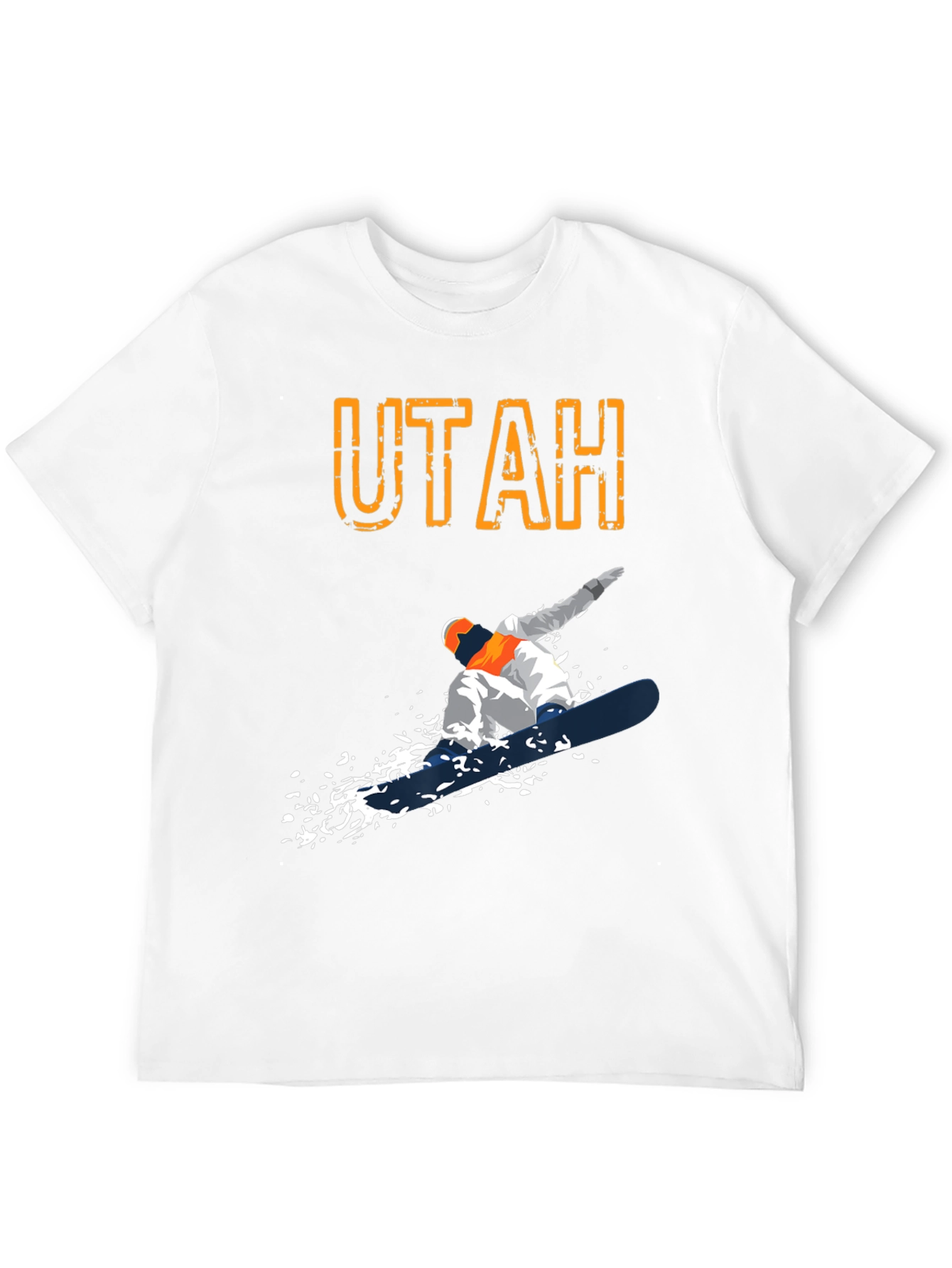 Utah Snowboarder Graphic T-Shirt - Black