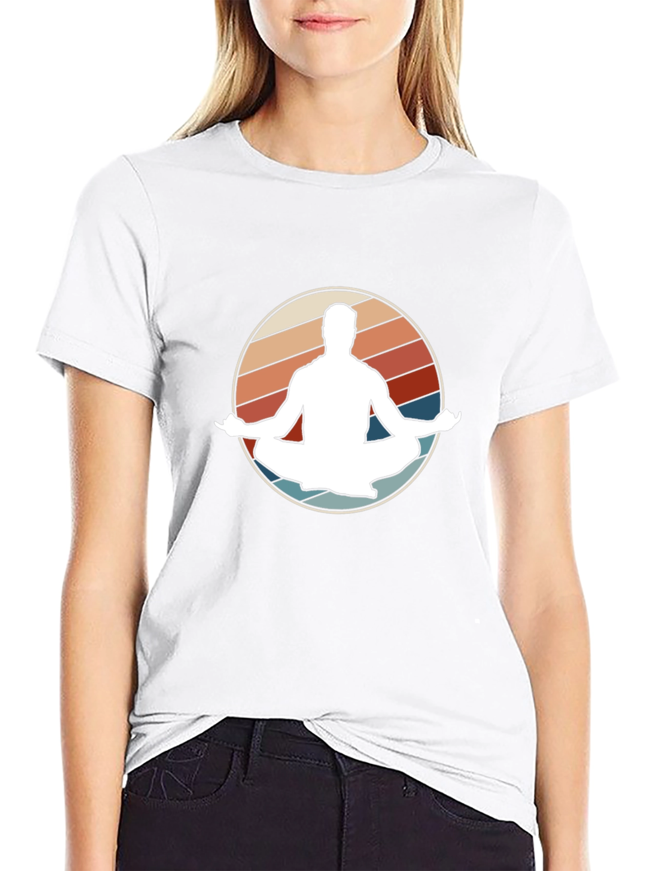 Retro Yoga Meditation T-Shirt