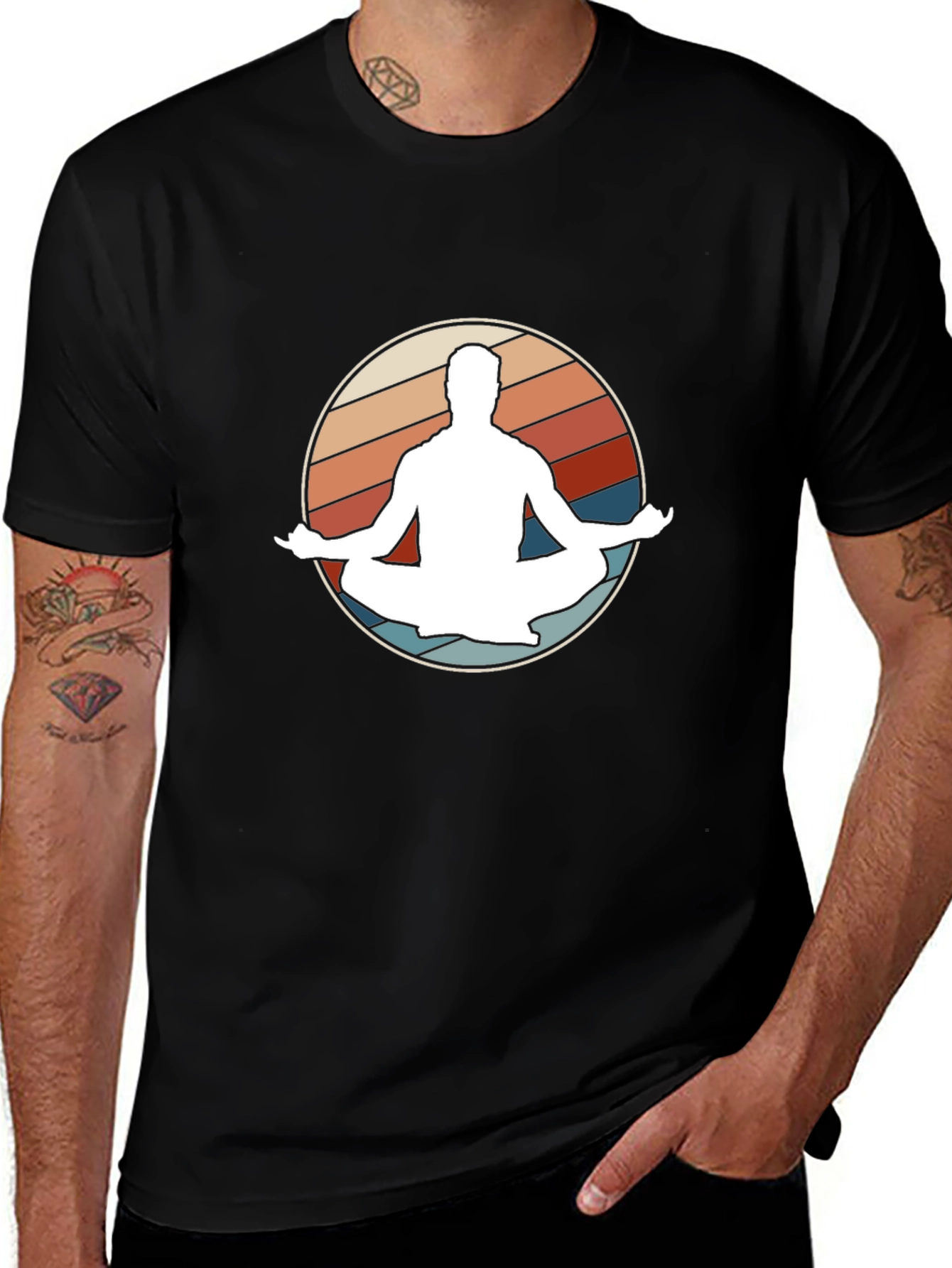 Retro Yoga Meditation T-Shirt