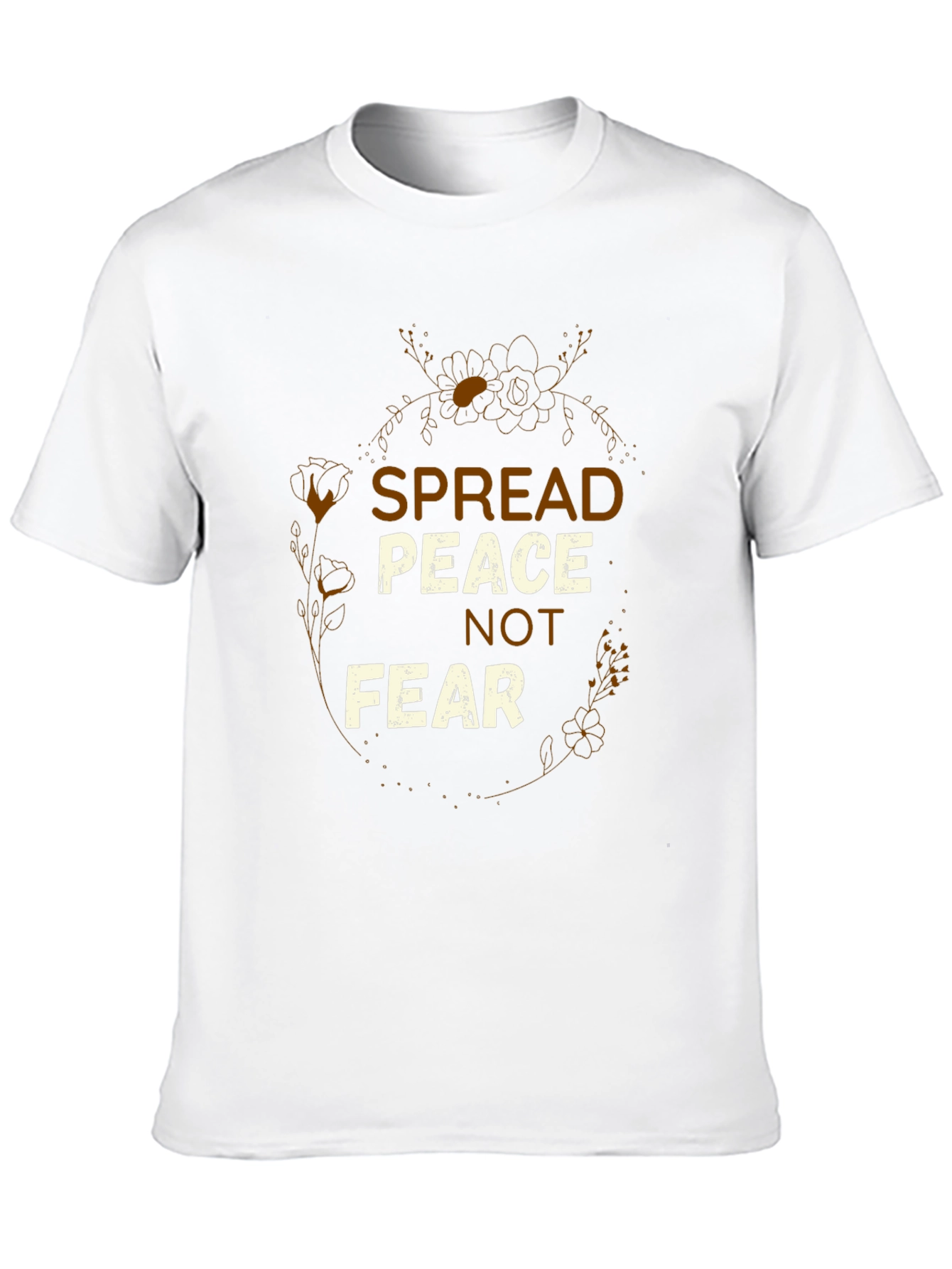 Spread Peace Graphic Tee - Black Short Sleeve