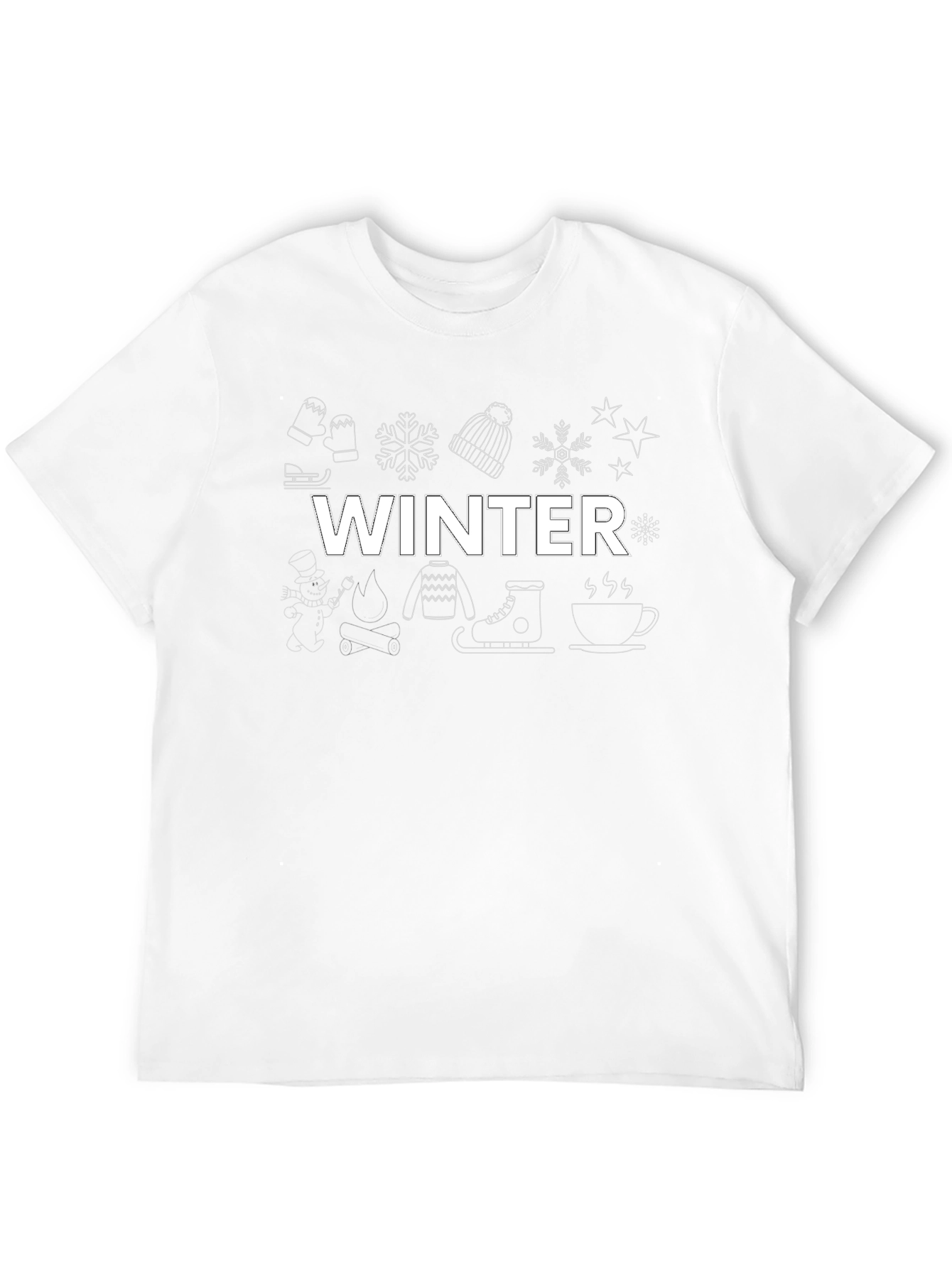 Winter Theme Graphic T-Shirt