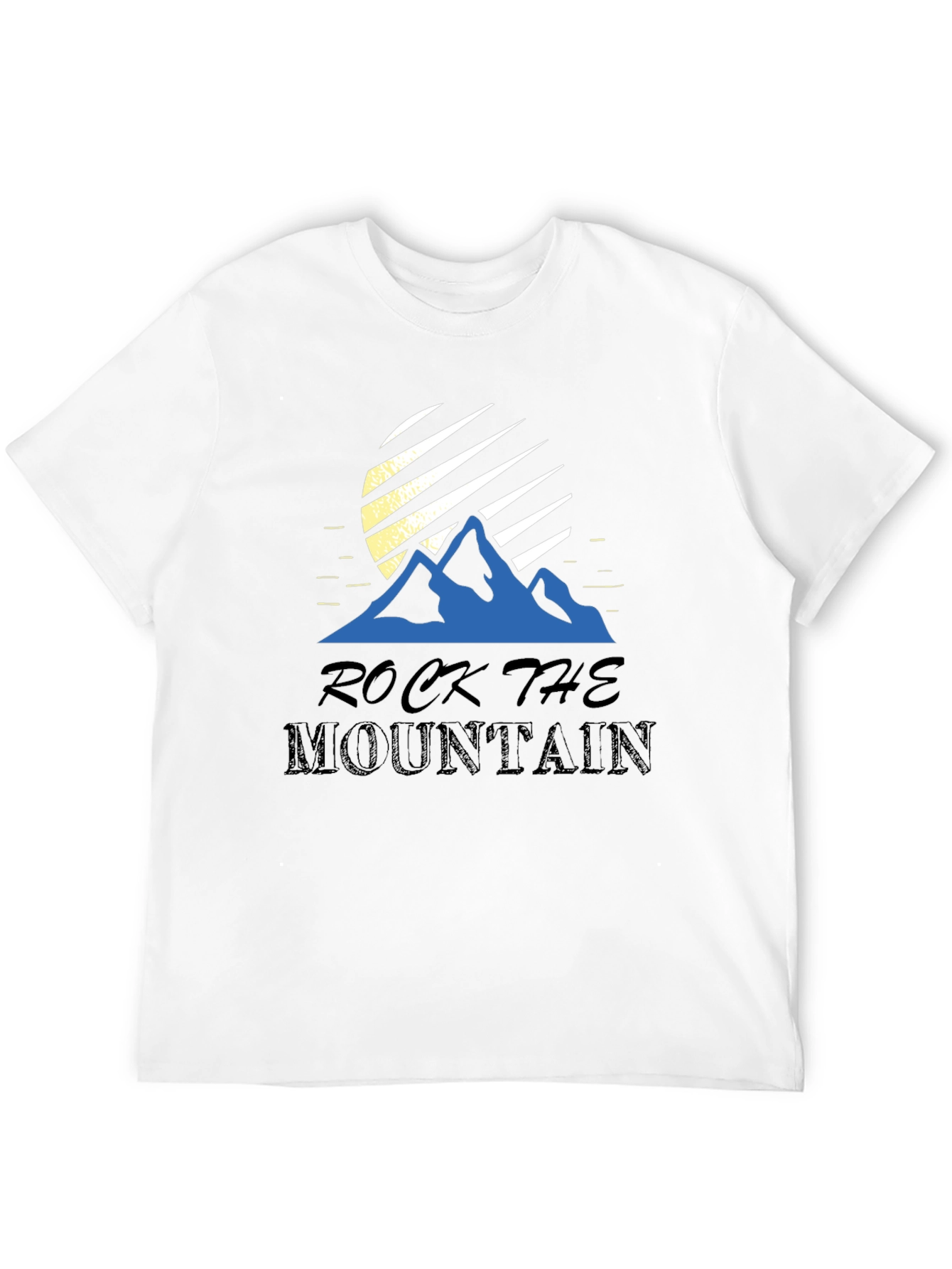 Rock The Mountain Graphic T-Shirt - Black