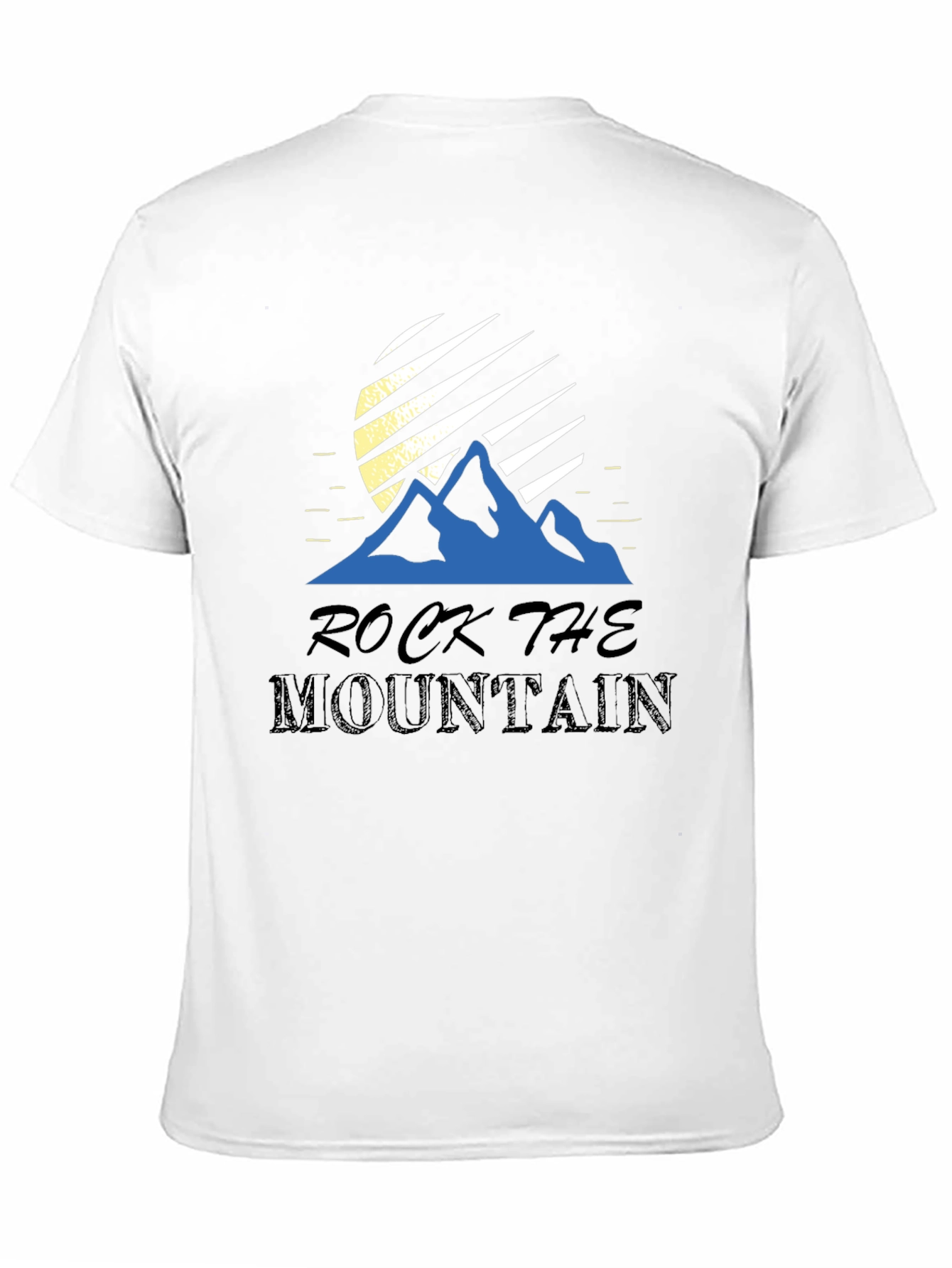 Rock The Mountain Graphic T-Shirt - Black