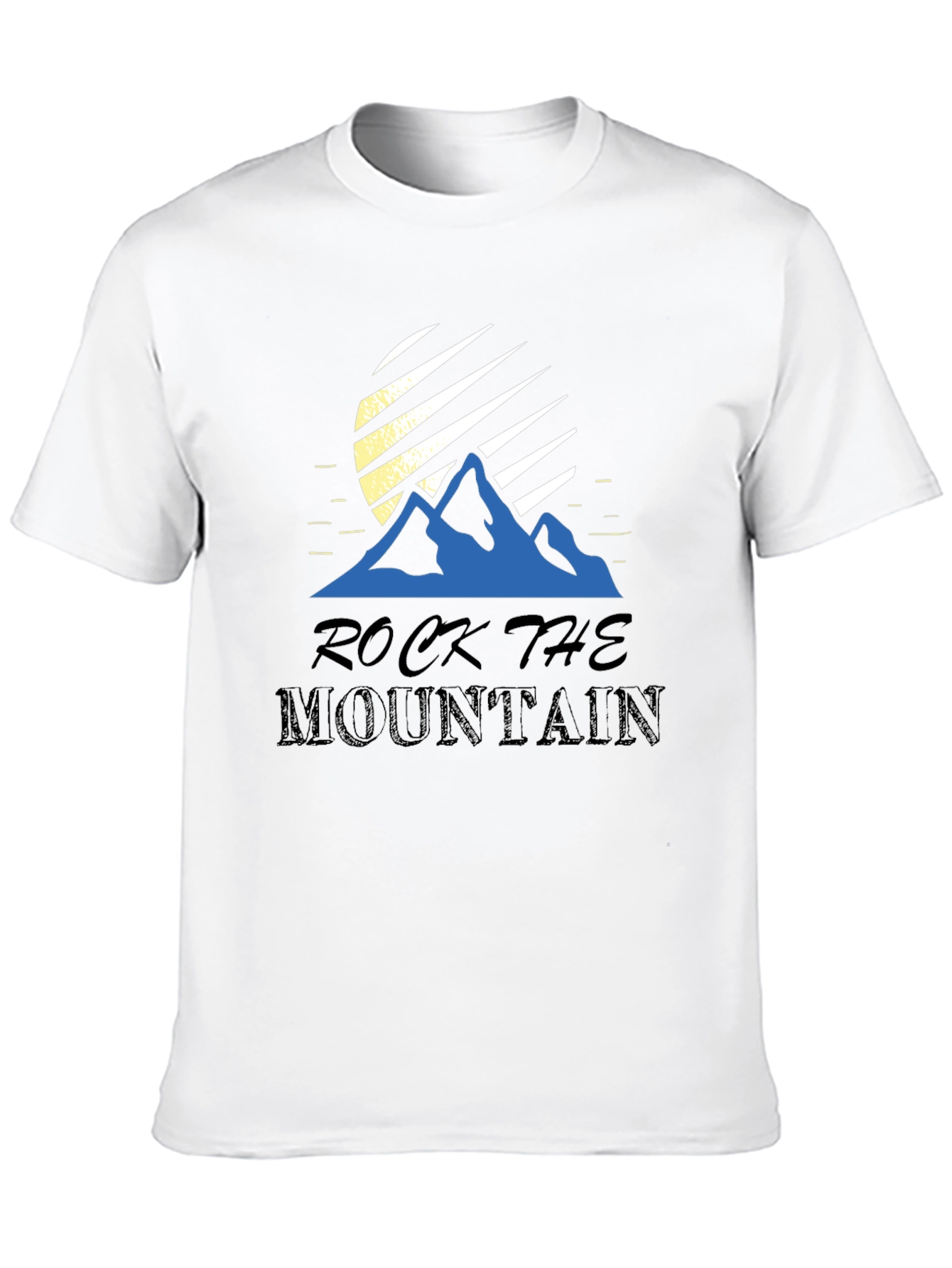 Rock The Mountain Graphic T-Shirt - Black