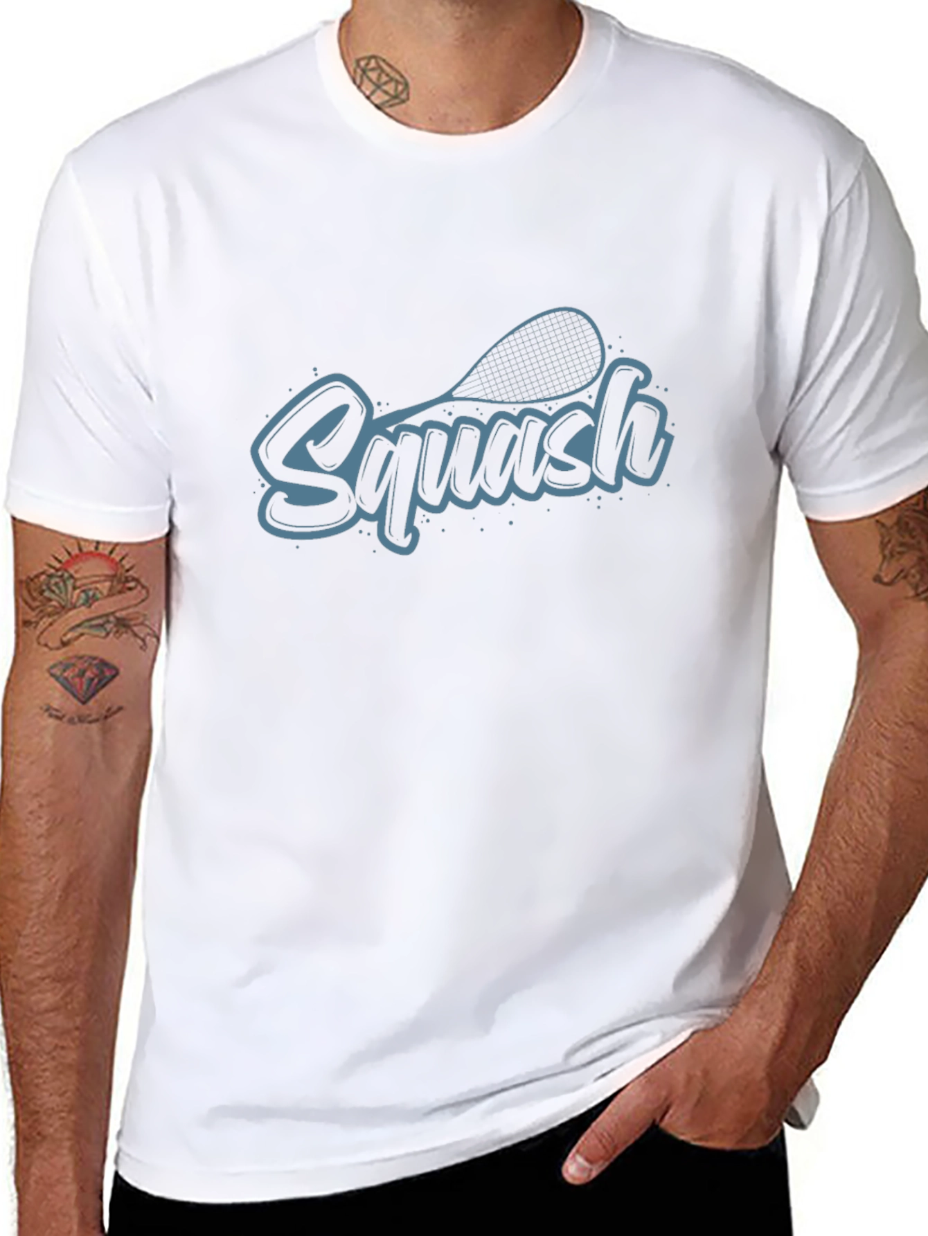 Squash Graphic T-Shirt - Black