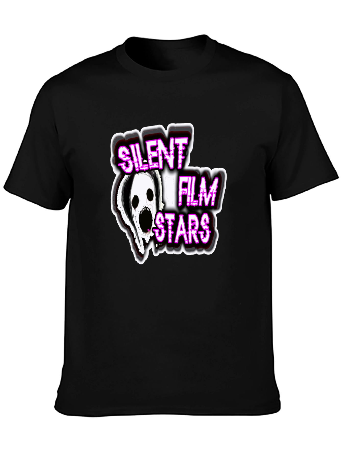 Silent Film Stars Graphic Tee - Black