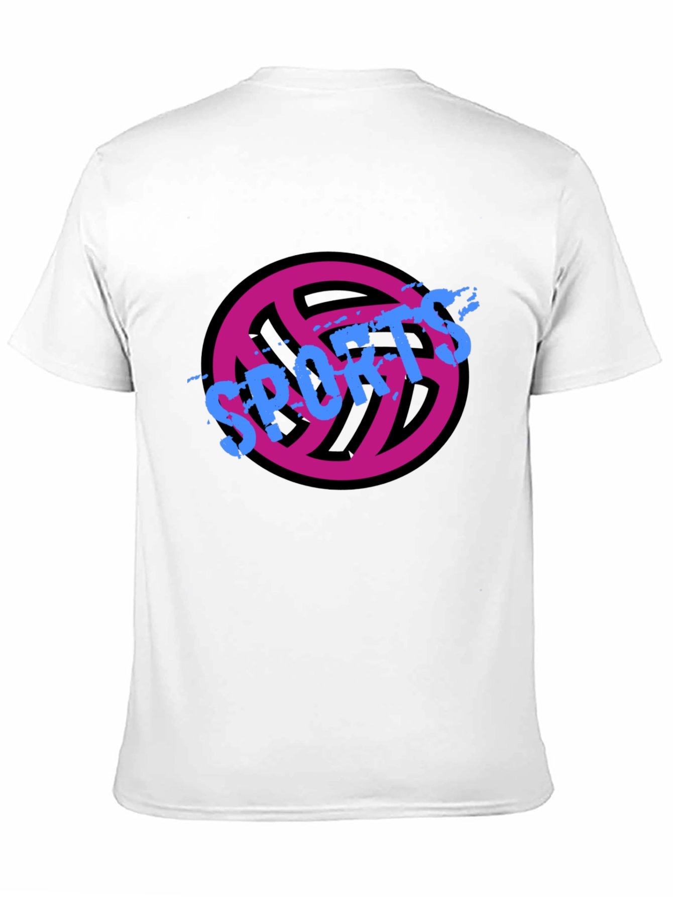 Sports Graphic Tee - Black Casual T-Shirt