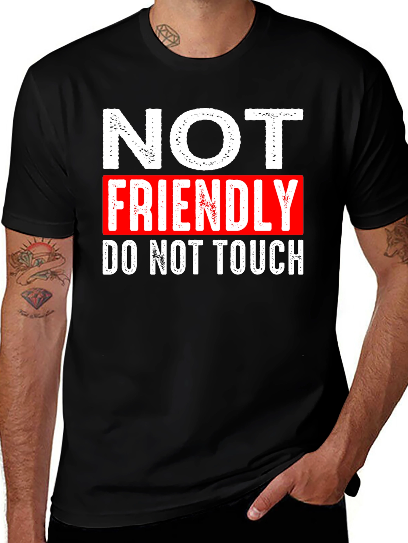 Not Friendly Graphic T-Shirt