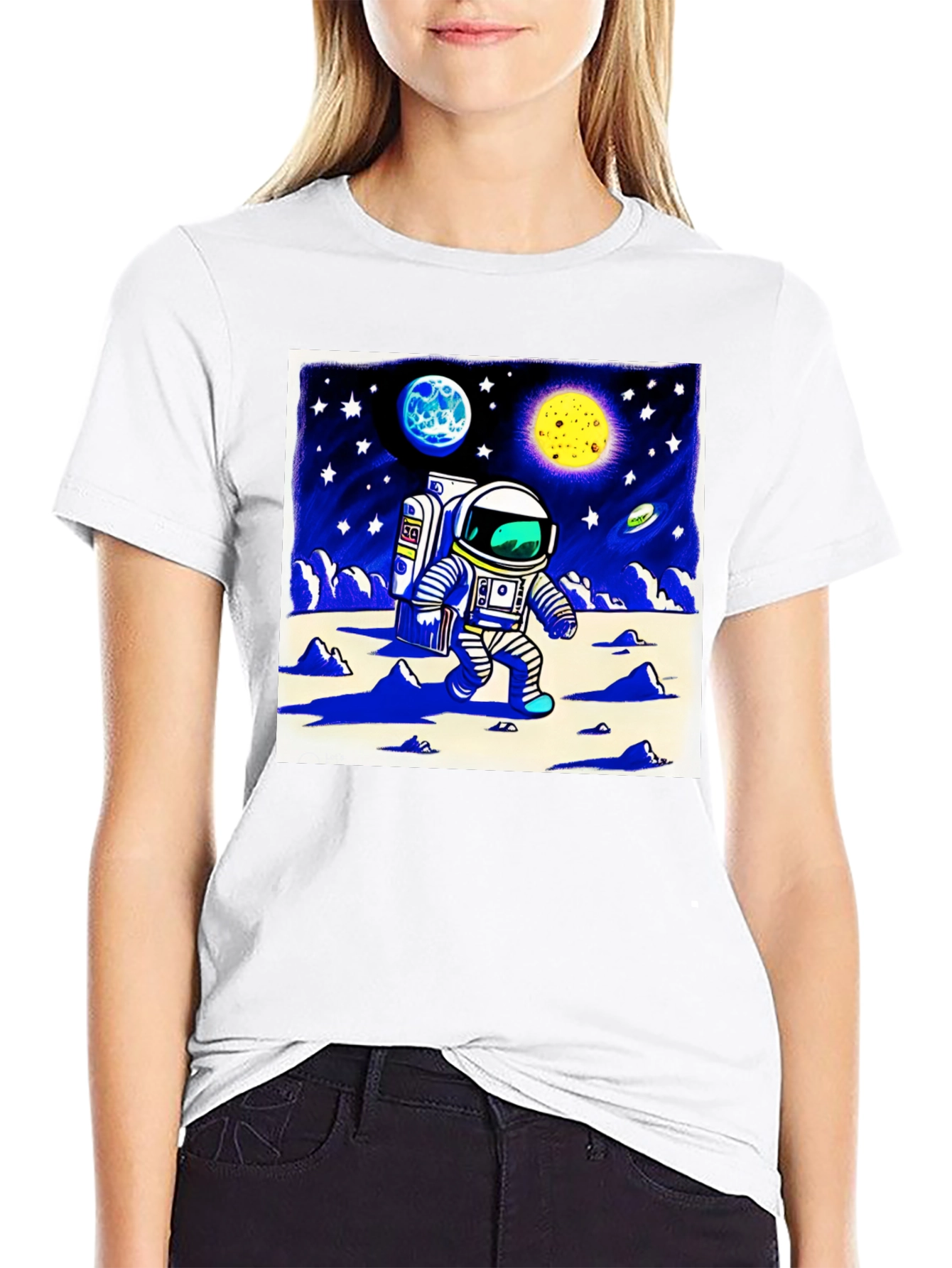 Astronaut Moonwalk Graphic Tee