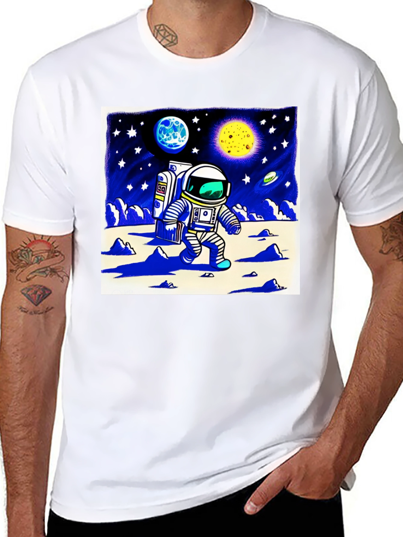 Astronaut Moonwalk Graphic Tee