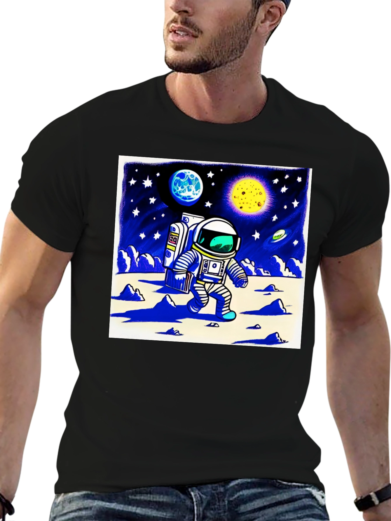 Astronaut Moonwalk Graphic Tee