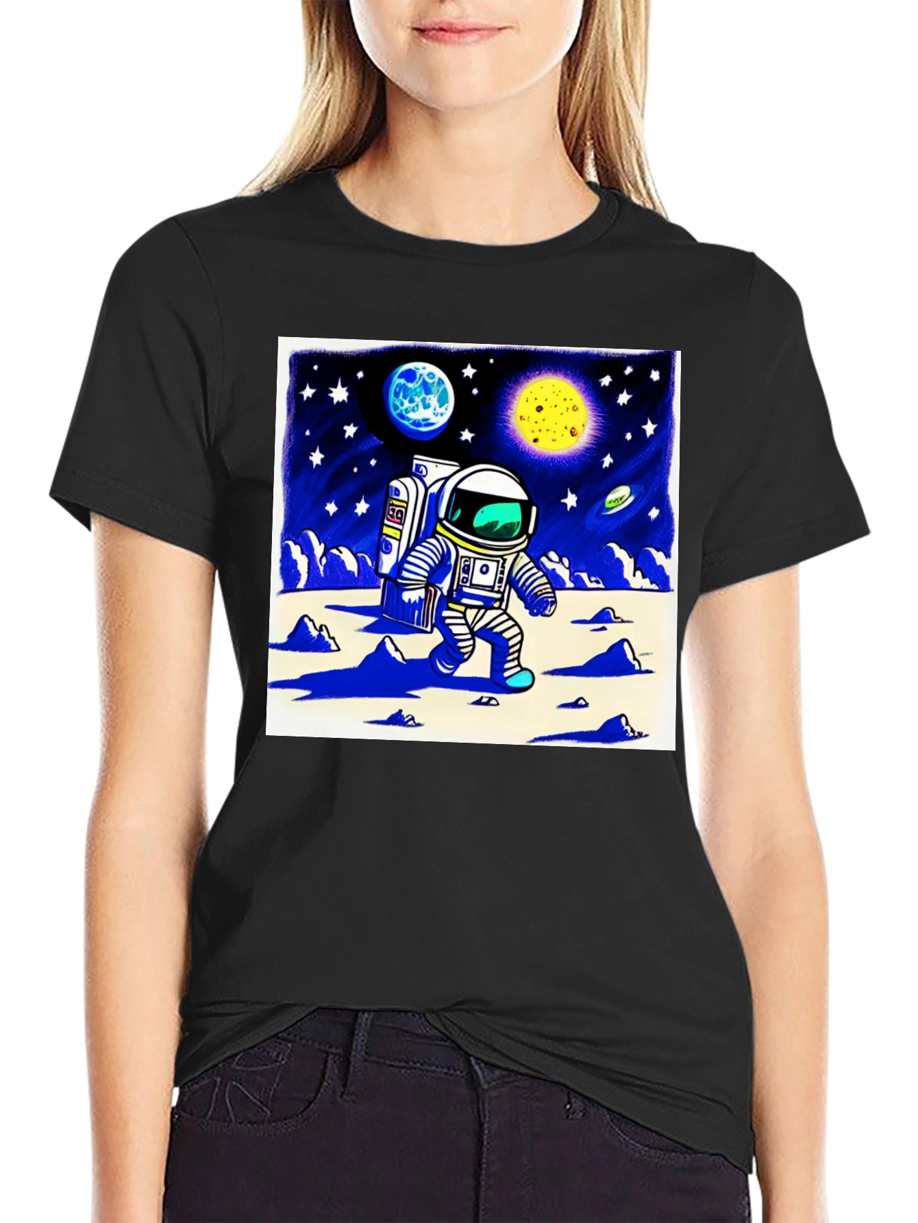 Astronaut Moonwalk Graphic Tee