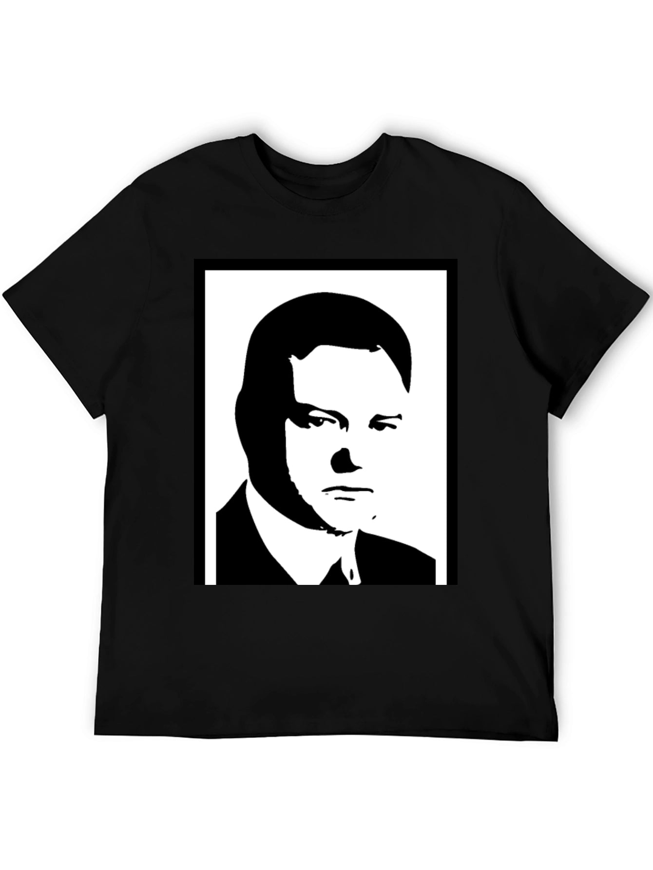 Silhouette Portrait Tee - Bold Graphic Black Shirt
