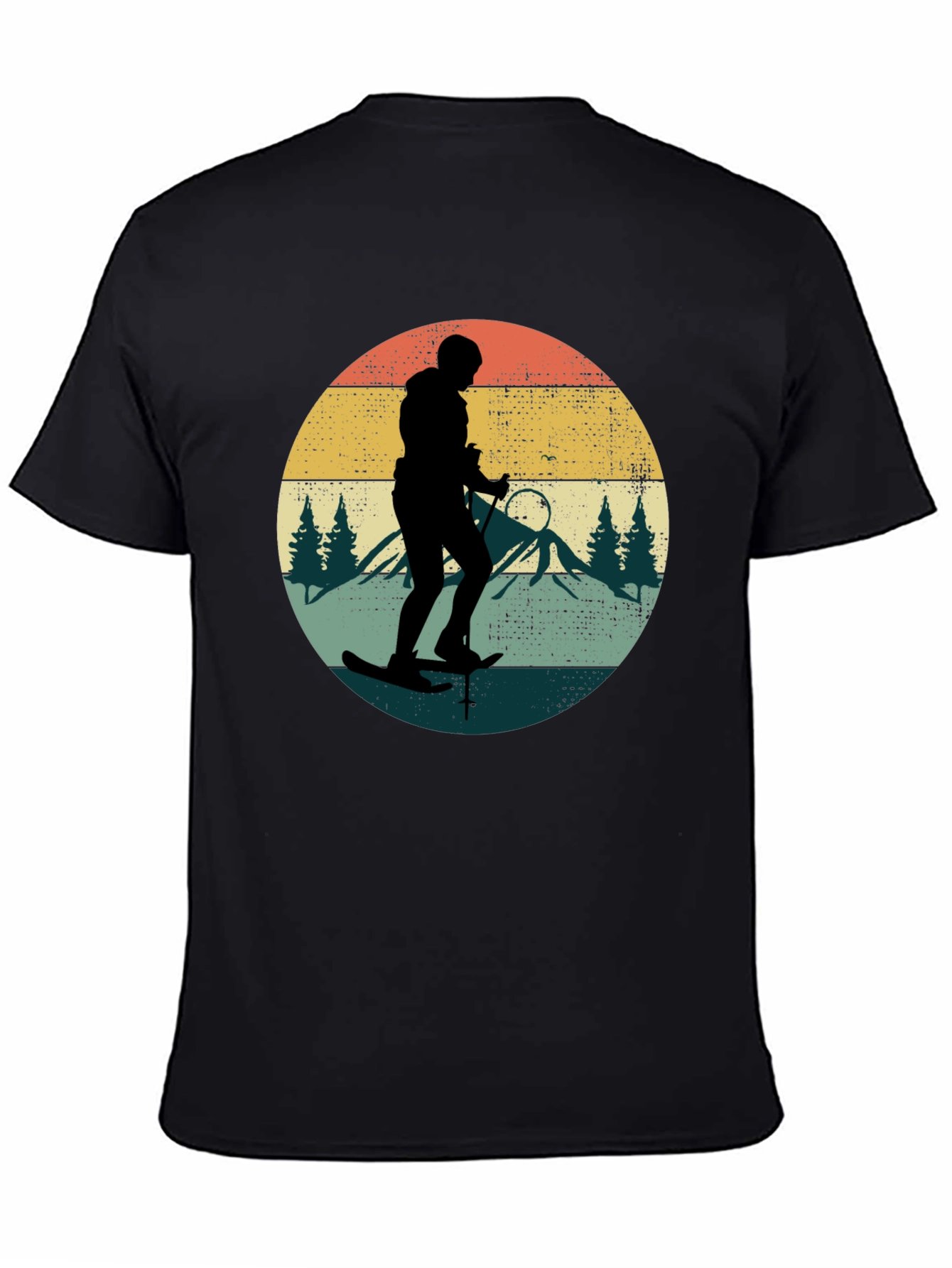 Retro Skiing Silhouette T-Shirt