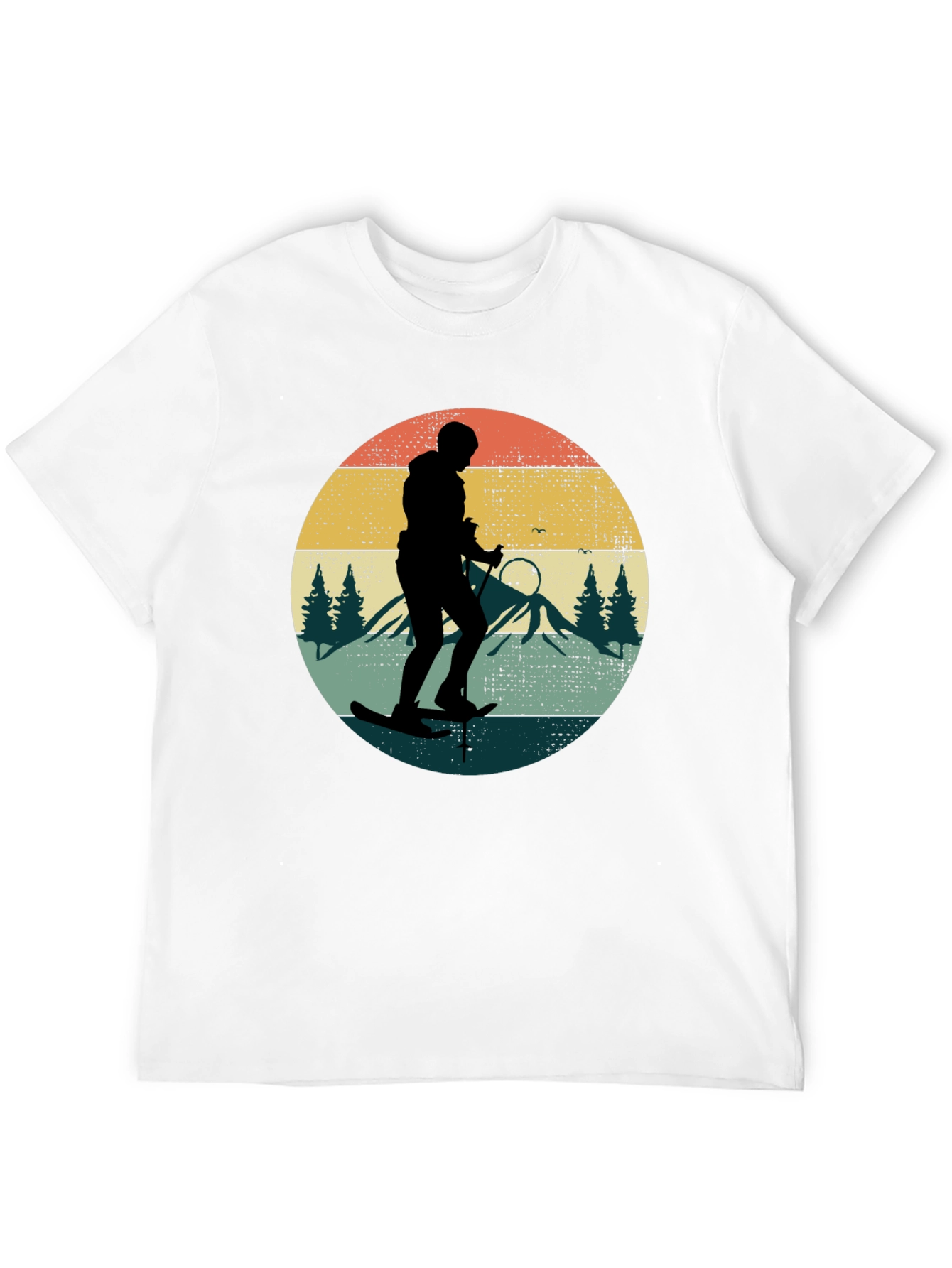 Retro Skiing Silhouette T-Shirt