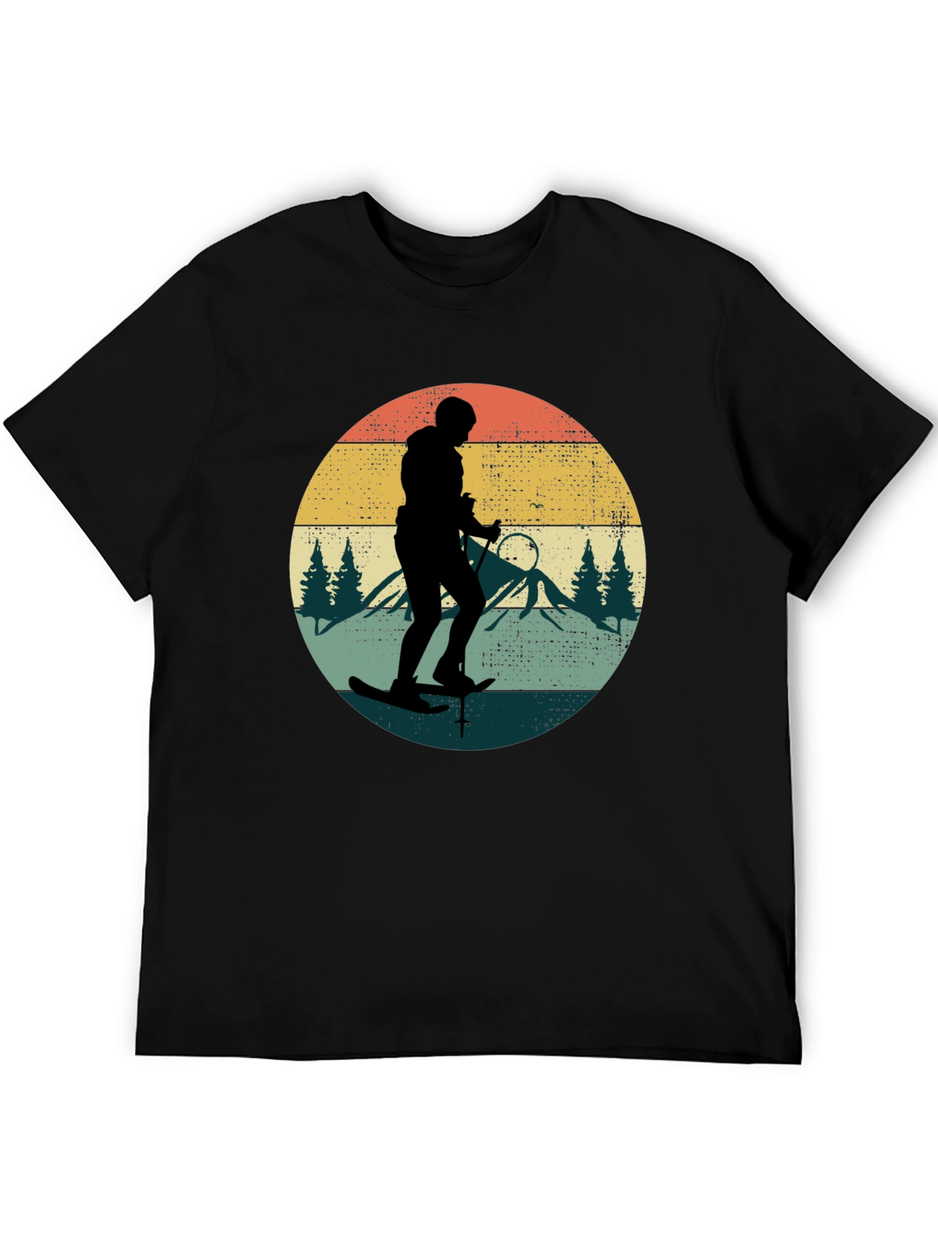 Retro Skiing Silhouette T-Shirt
