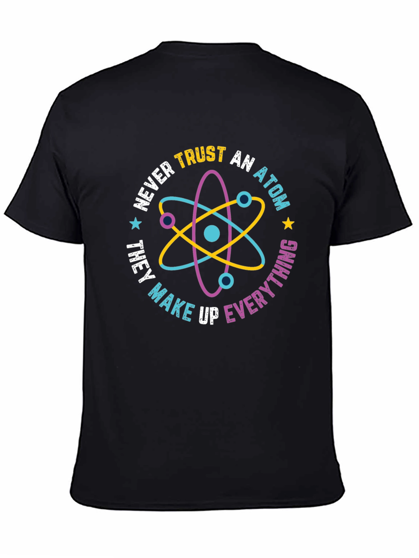 Trust No Atom Graphic Tee - Funny Science Shirt
