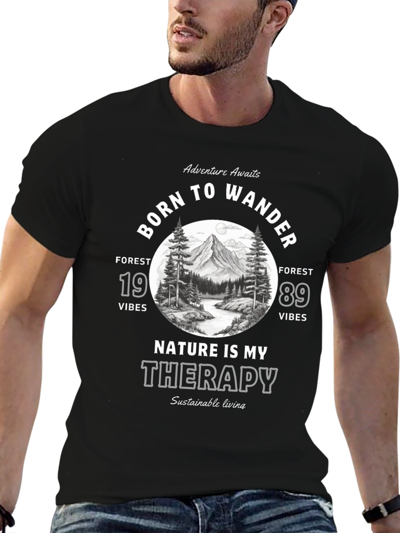 Born to Wander Graphic T-Shirt - Nature Therapy