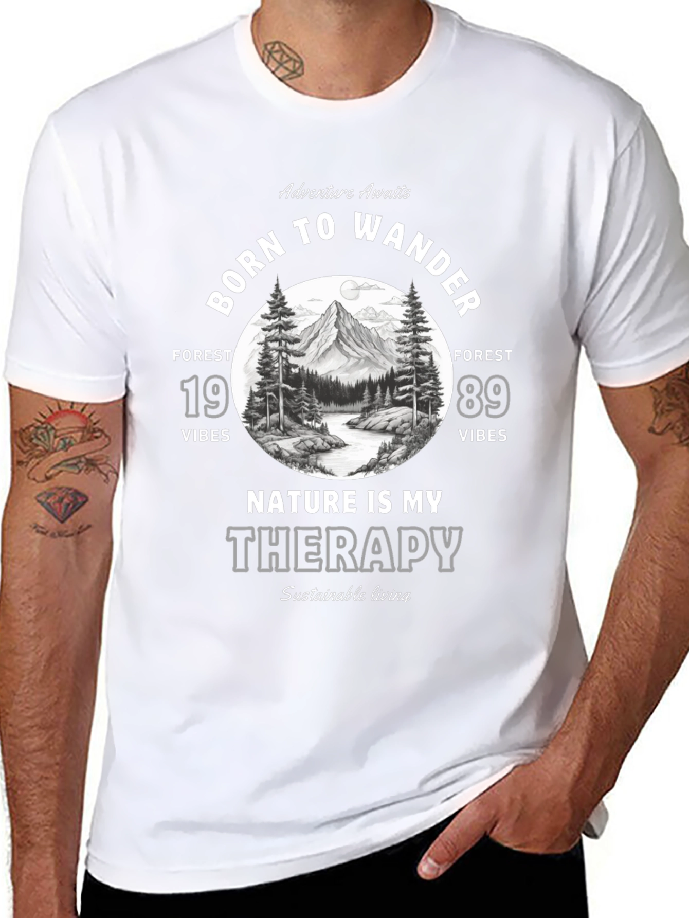 Born to Wander Graphic T-Shirt - Nature Therapy