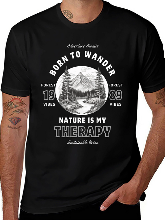 Born to Wander Graphic T-Shirt - Nature Therapy