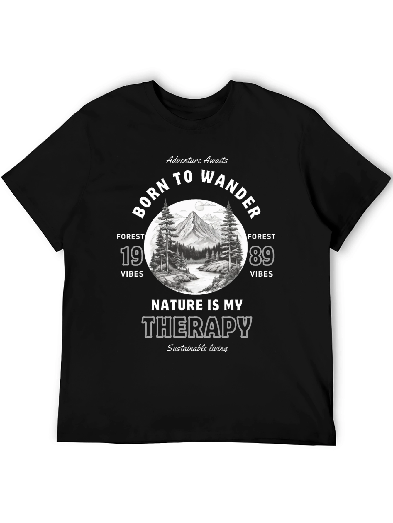 Born to Wander Graphic T-Shirt - Nature Therapy