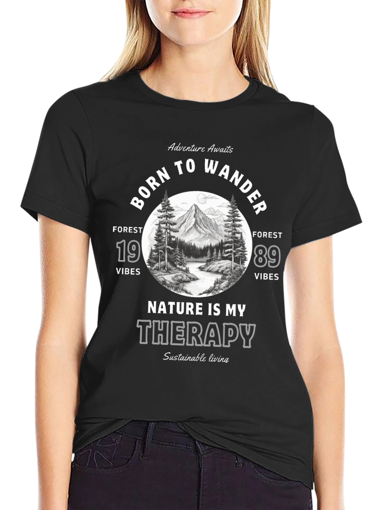 Born to Wander Graphic T-Shirt - Nature Therapy
