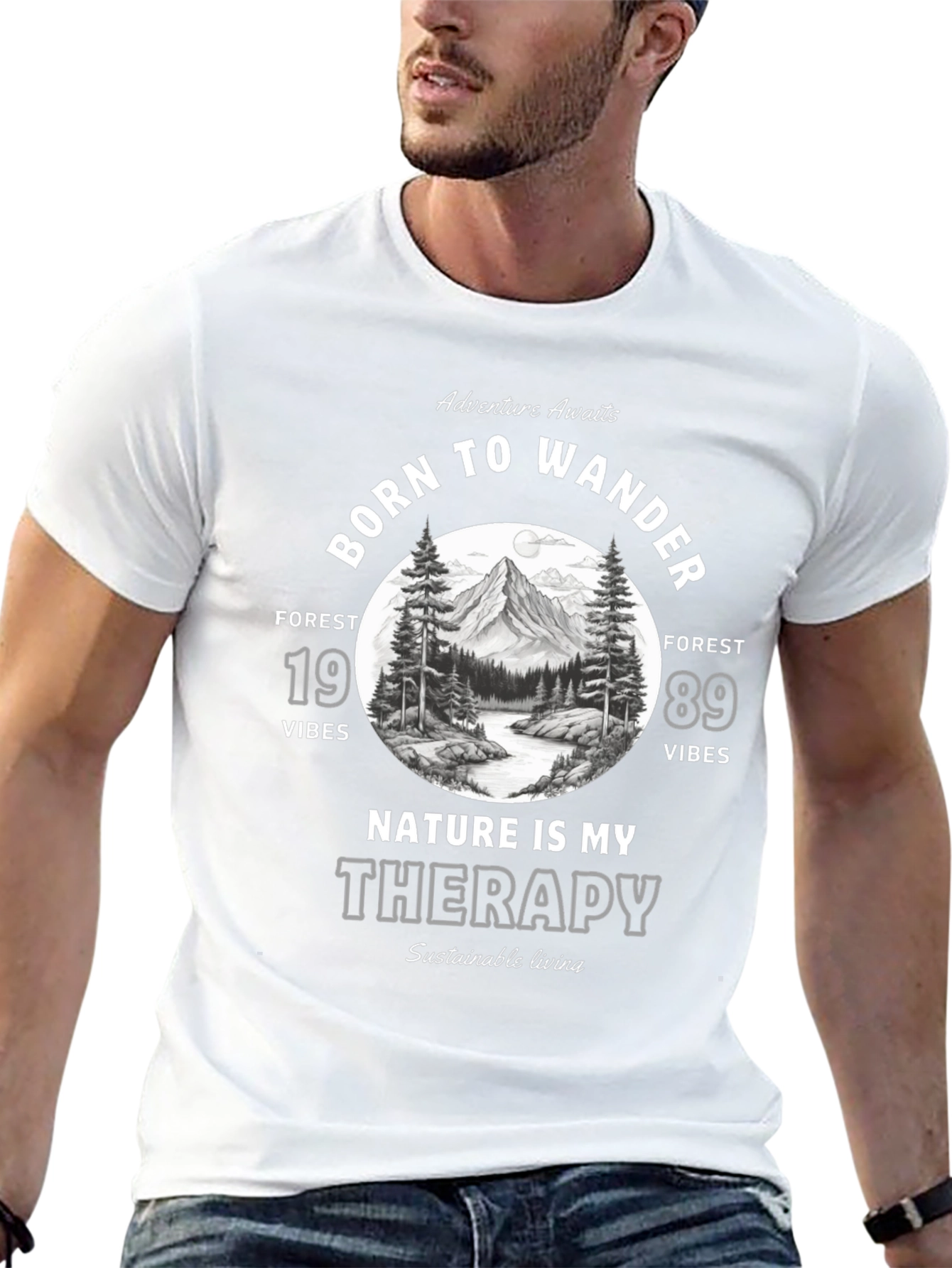 Born to Wander Graphic T-Shirt - Nature Therapy