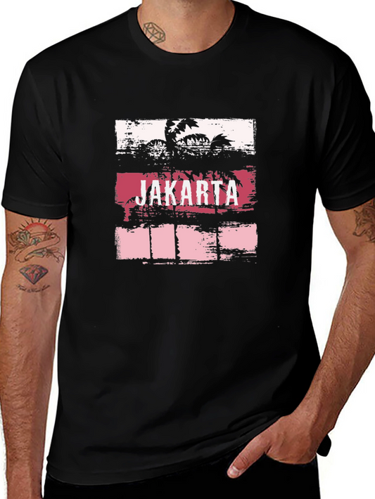 Jakarta Palm T-Shirt - Graphic Tee for Men