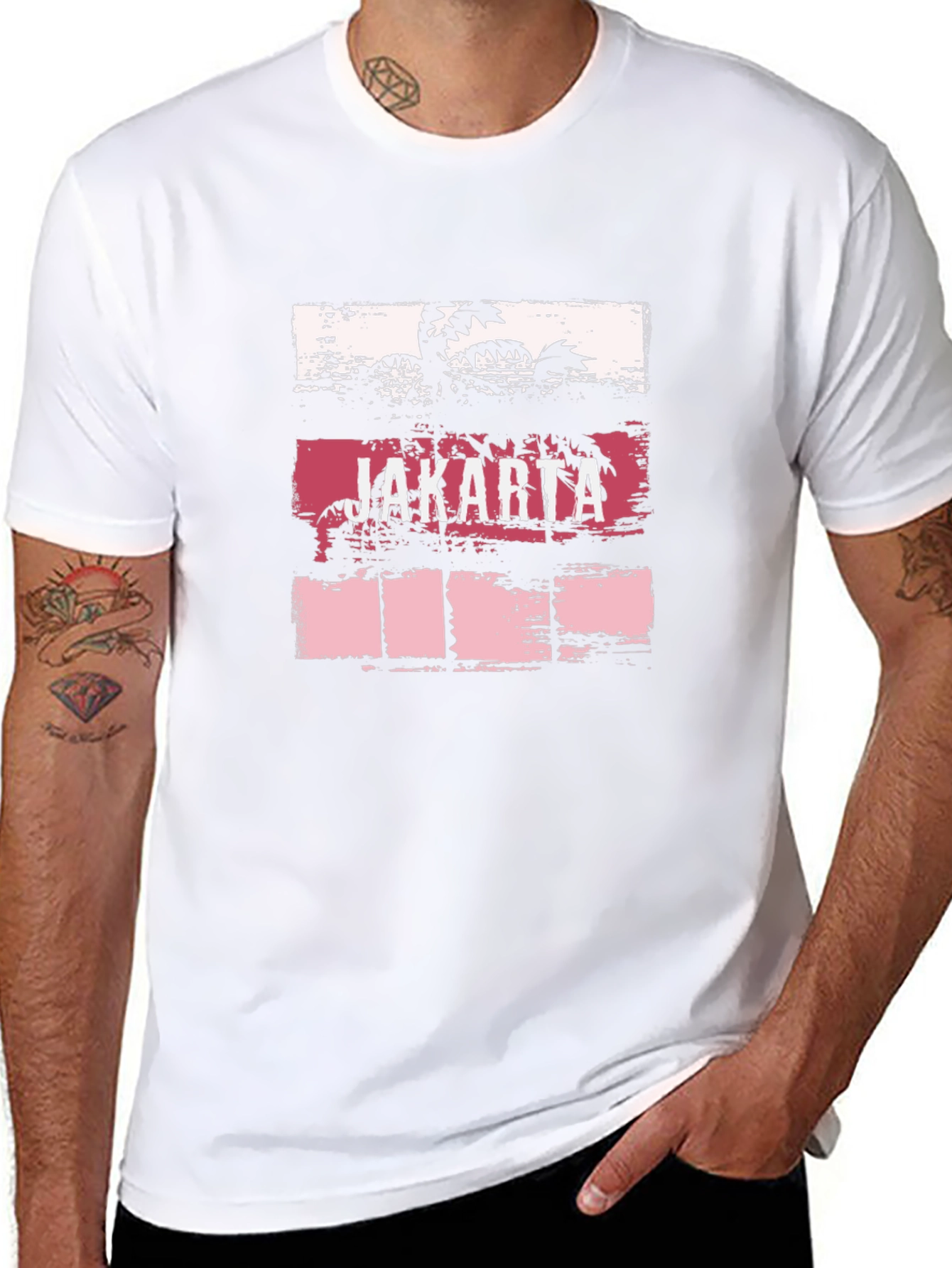 Jakarta Palm T-Shirt - Graphic Tee for Men
