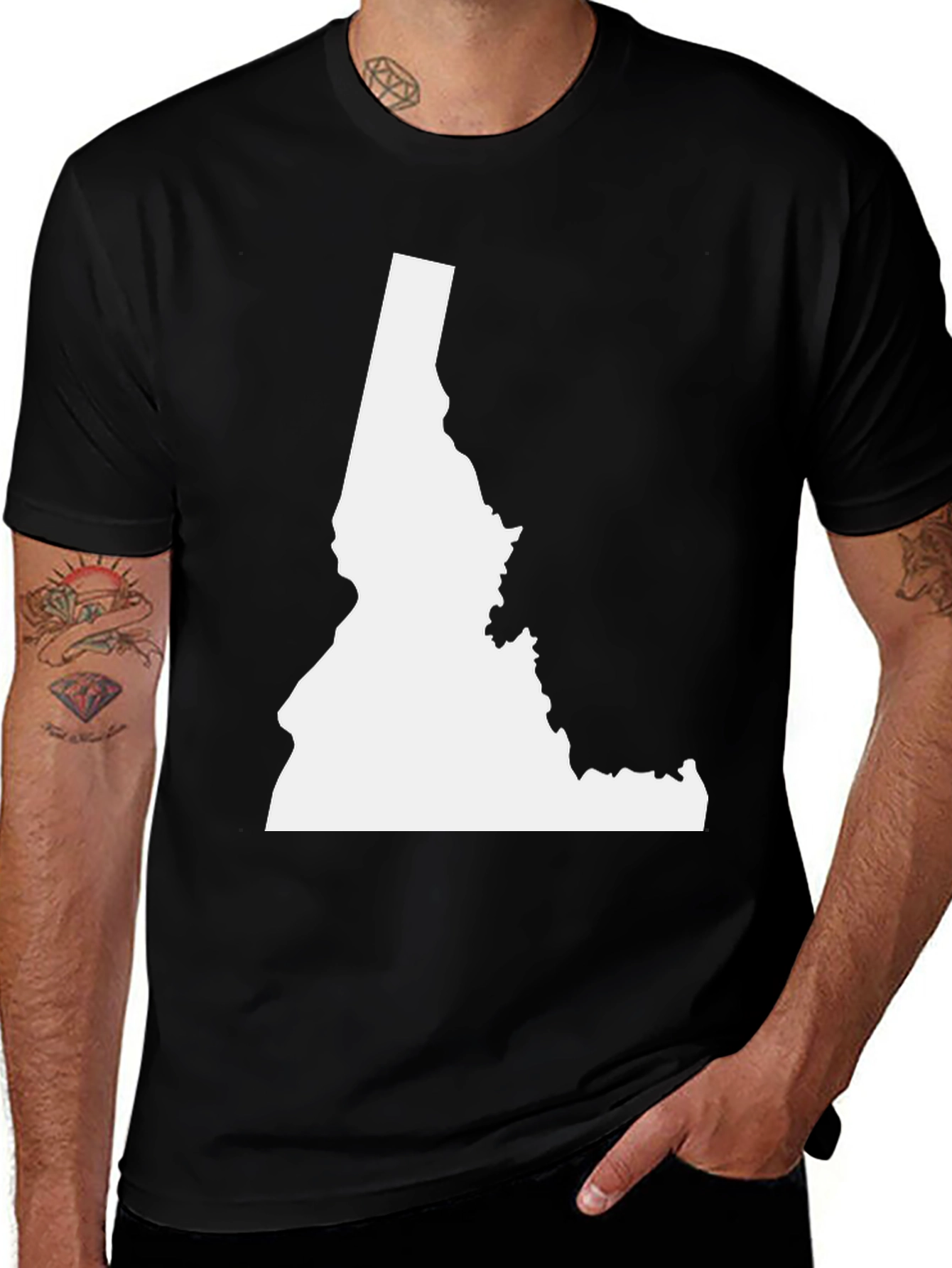 Idaho State Outline Graphic Tee