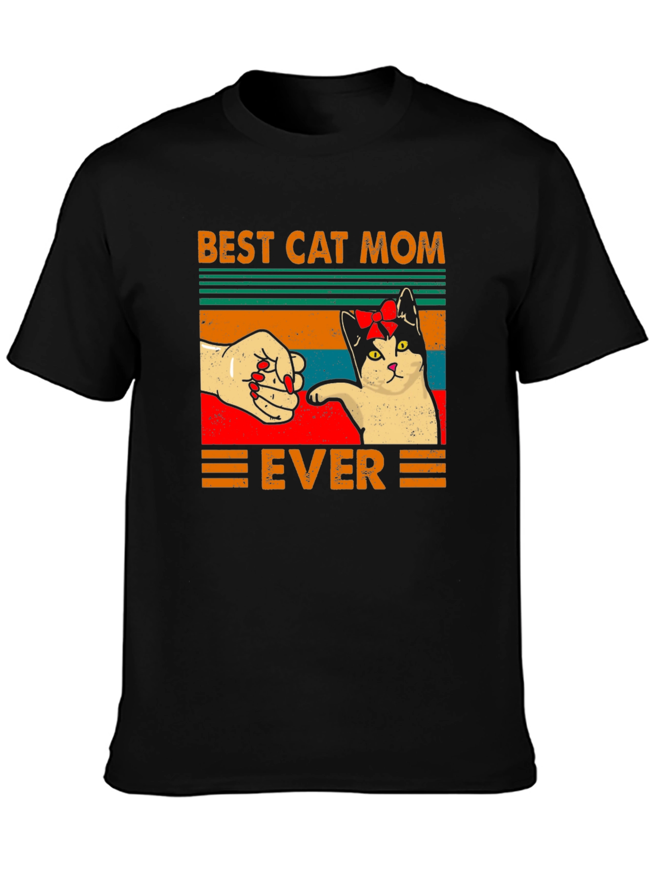 Best Cat Mom Ever Graphic T-Shirt